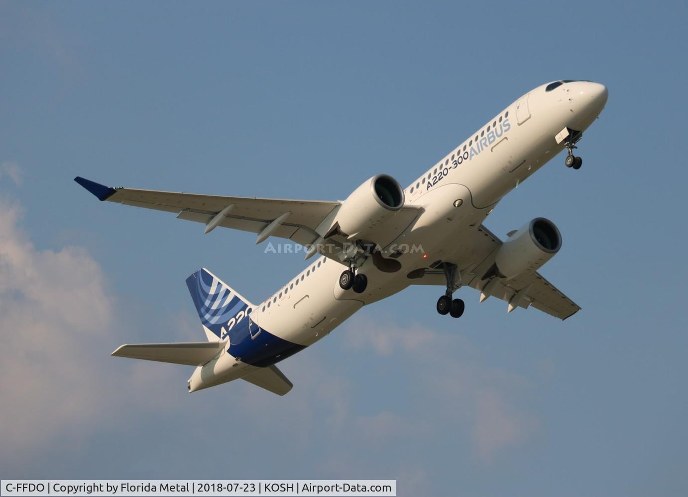 C-FFDO, 2015 Bombardier CSeries CS300 (BD-500-1A11) C/N 55002, Built as a CS300, renamed the Airbus A220 after Airbus took over the program a couple weeks prior