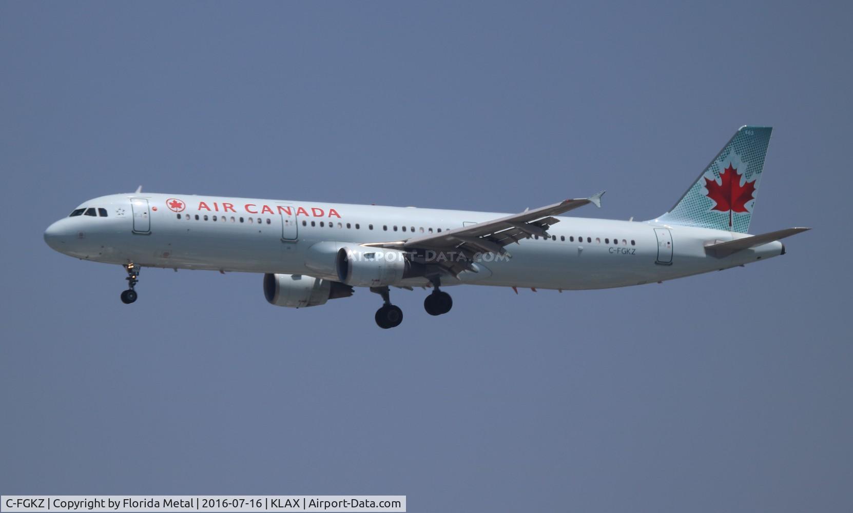 C-FGKZ, 2008 Airbus A321-212 C/N 3401, LAX spotting