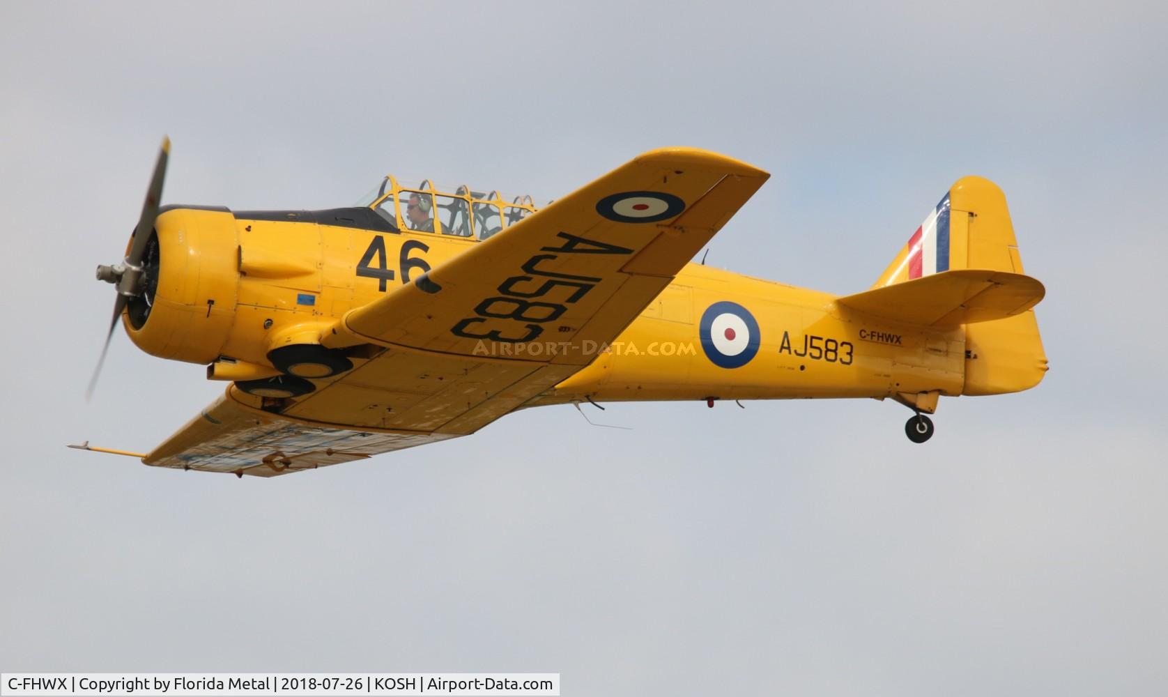 C-FHWX, 1941 Noorduyn AT-16 Harvard II C/N 76-3553, Air Venture 2018