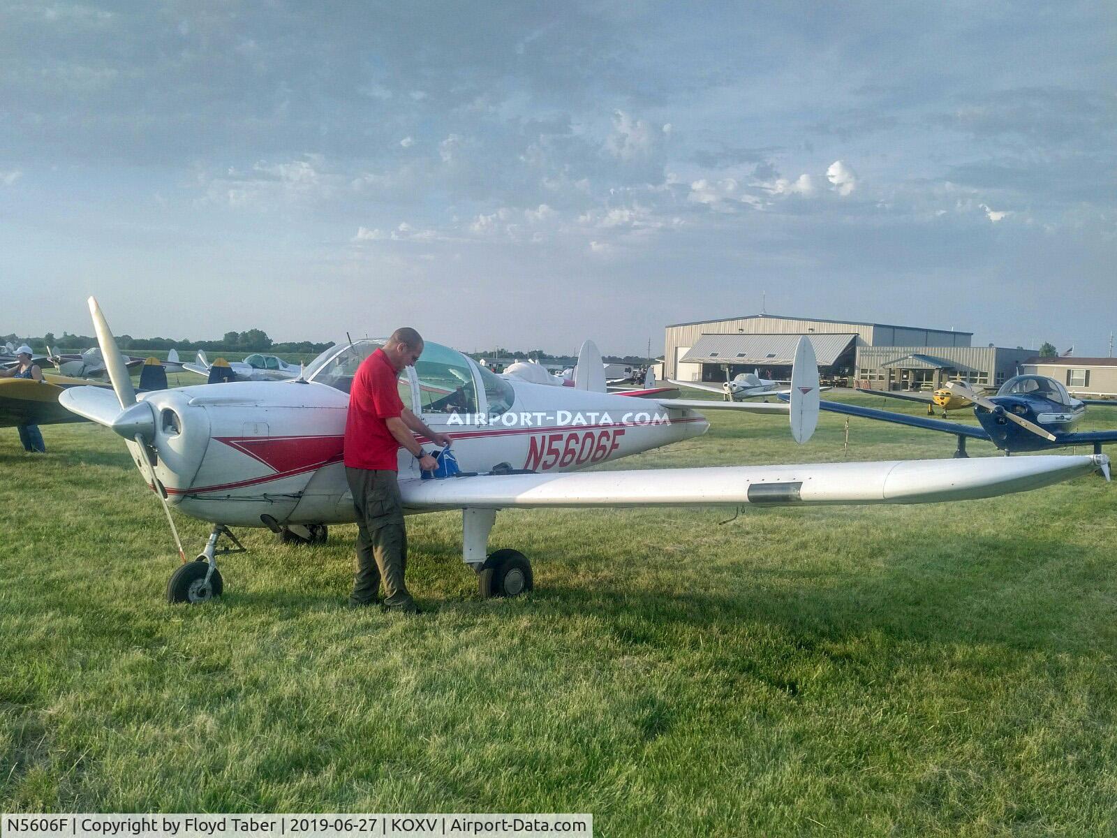 N5606F, 1966 Alon A2 Aircoupe C/N A-206, at the Ercoupe owners convention