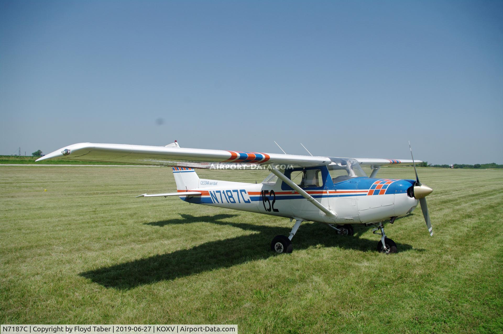 N7187C, 1973 Cessna A152 Aerobat C/N A1520681, Visitor at the Ercoupe owners convention