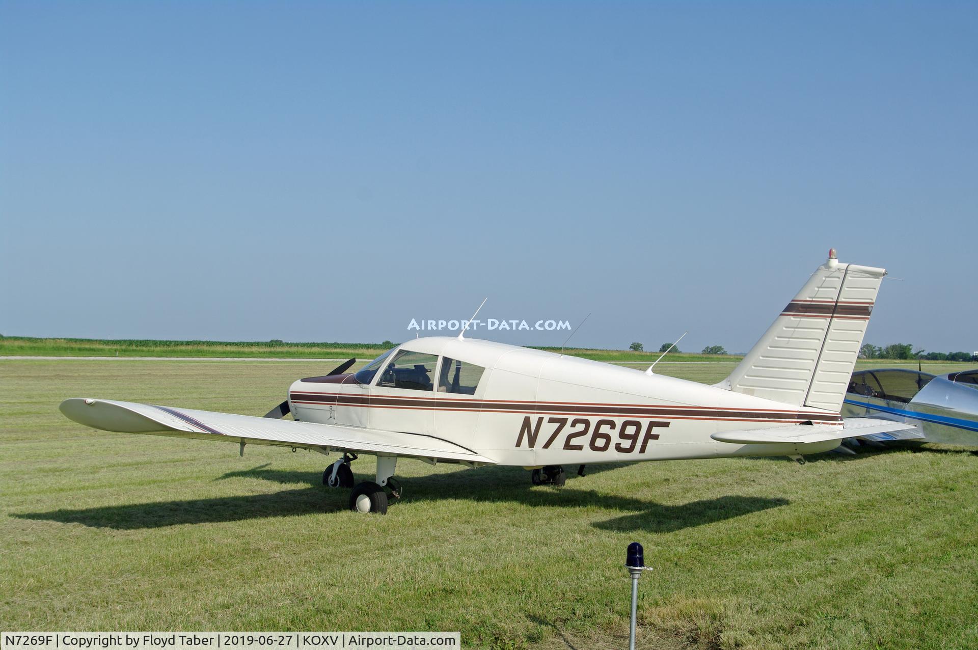 N7269F, 1968 Piper PA-28-140 Cherokee B C/N 28-25191, Visitor at the Ercoupe owners convention