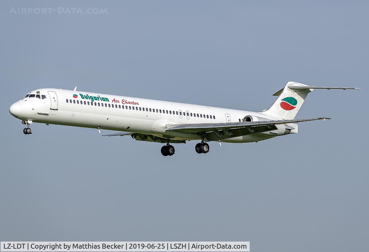 LZ-LDT, 1991 McDonnell Douglas MD-82 (DC-9-82) C/N 53058/1927, LZ-LDT