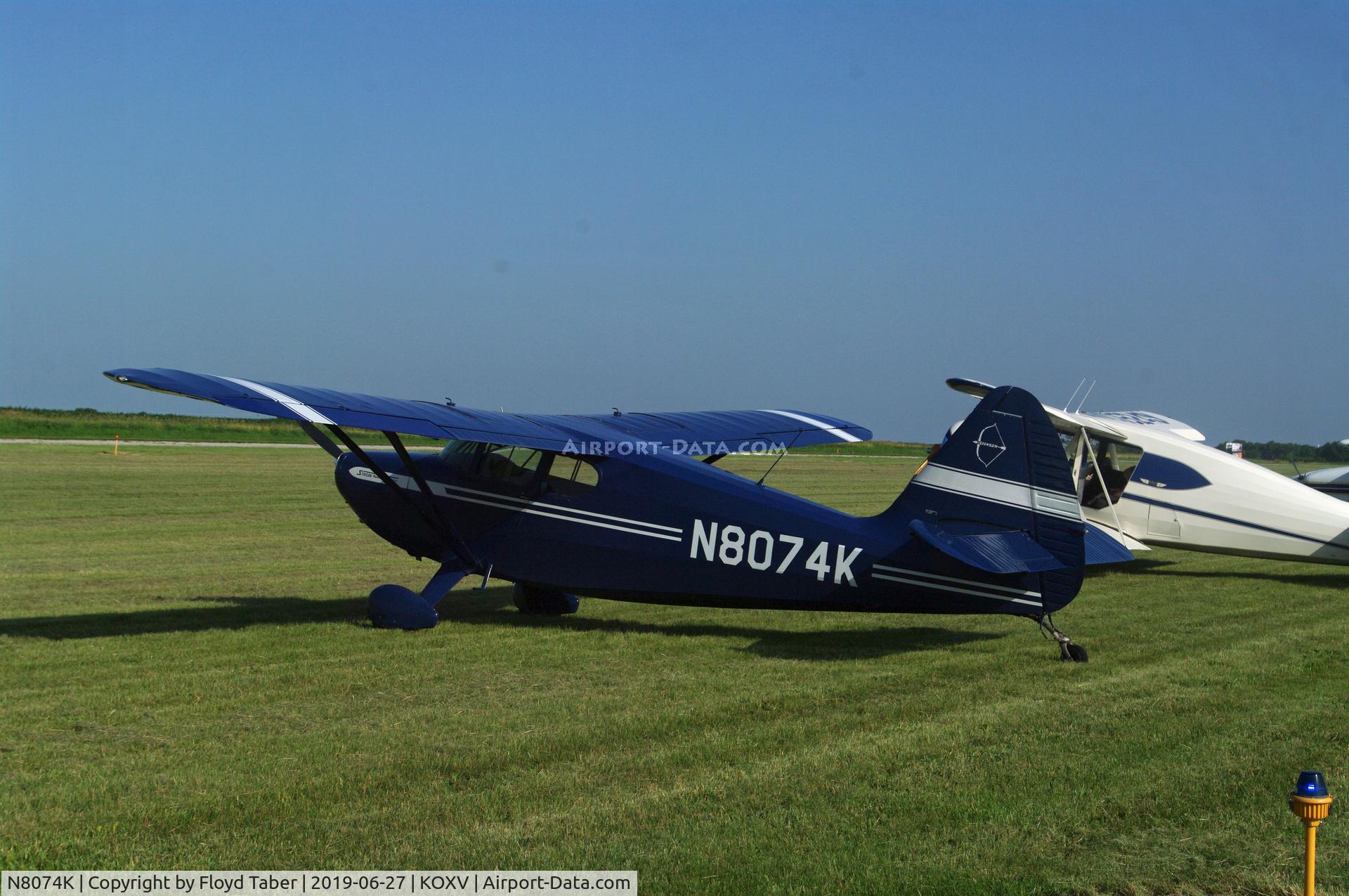 N8074K, 1947 Stinson 108-2 Voyager C/N 108-3074, Visitor at the Ercoupe owners convention