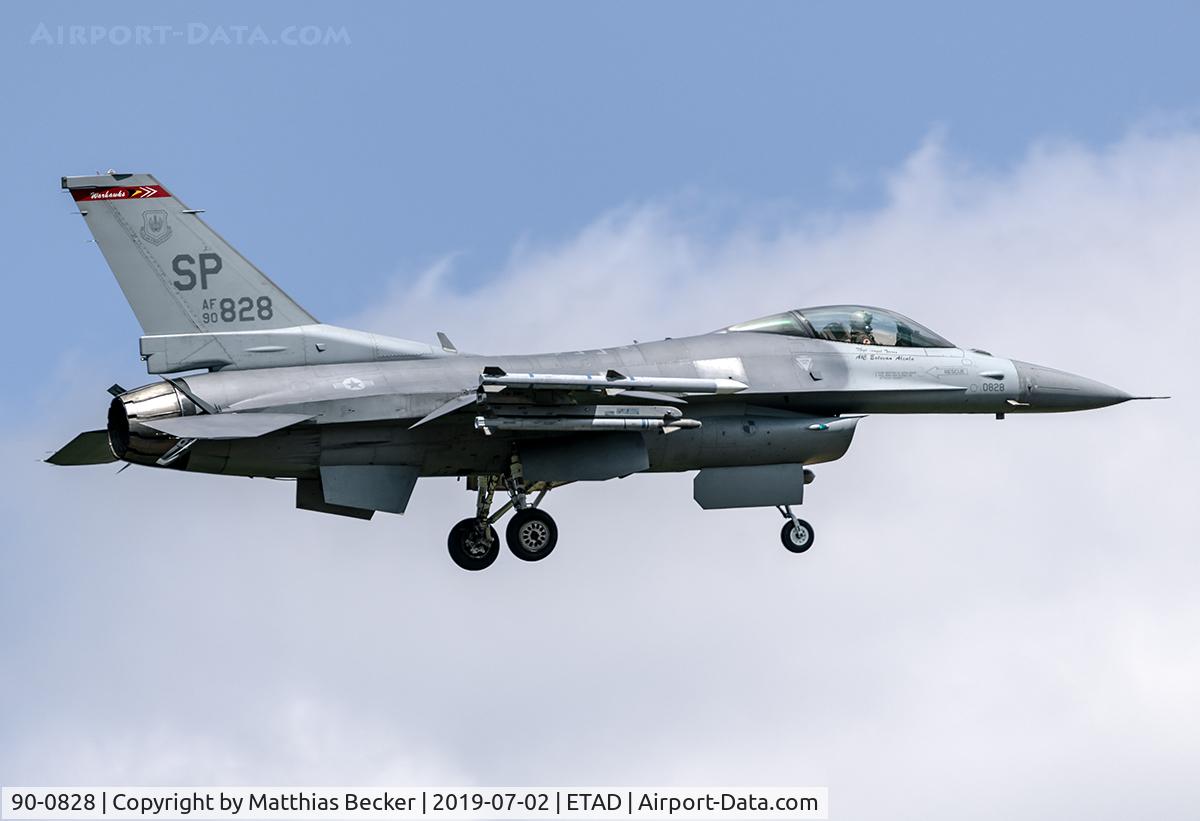 90-0828, General Dynamics F-16CG Night Falcon C/N CC-28, 90-0828