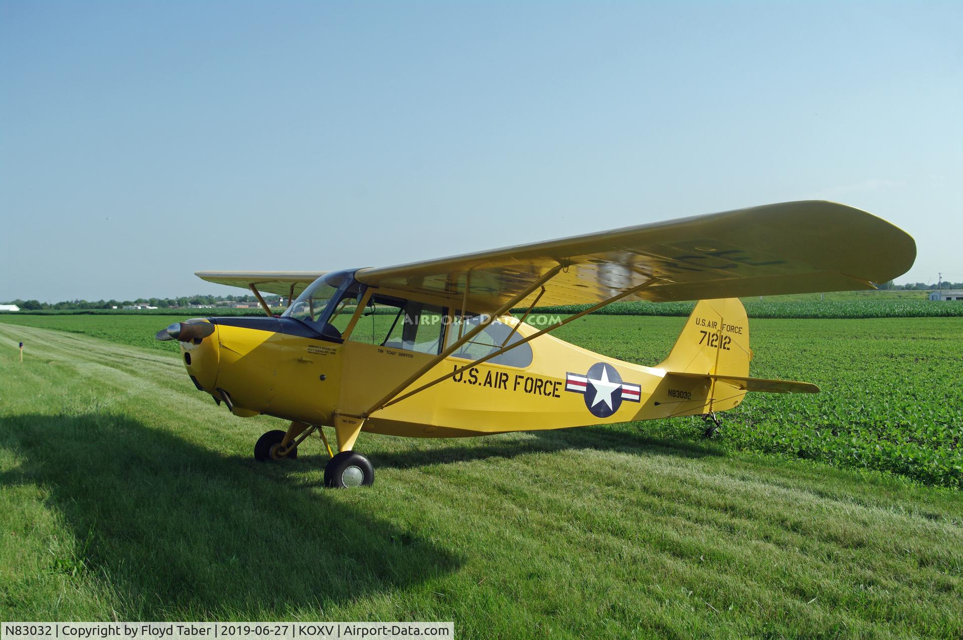 N83032, 1946 Aeronca 7AC Champion C/N 7AC-1688, Visitor at the national ercoupe convention