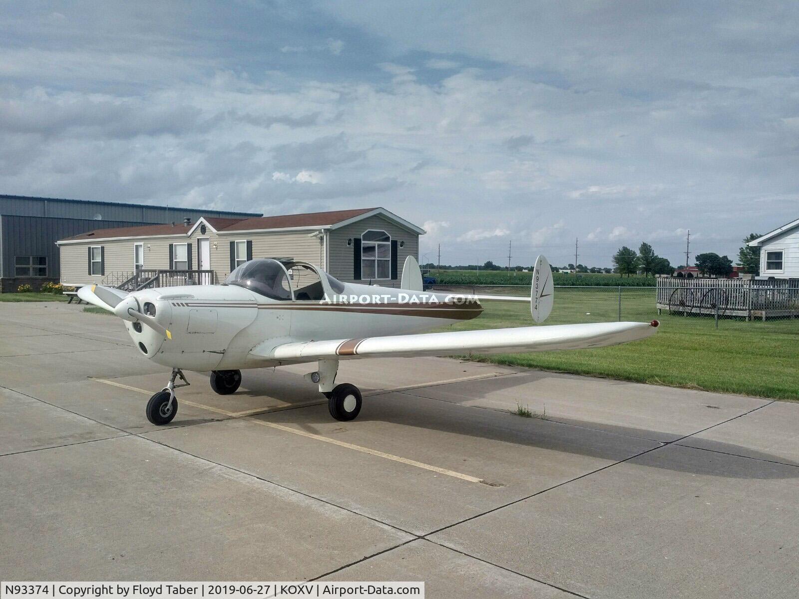 N93374, 1946 Erco 415C Ercoupe C/N 697, at the national ercoupe convention