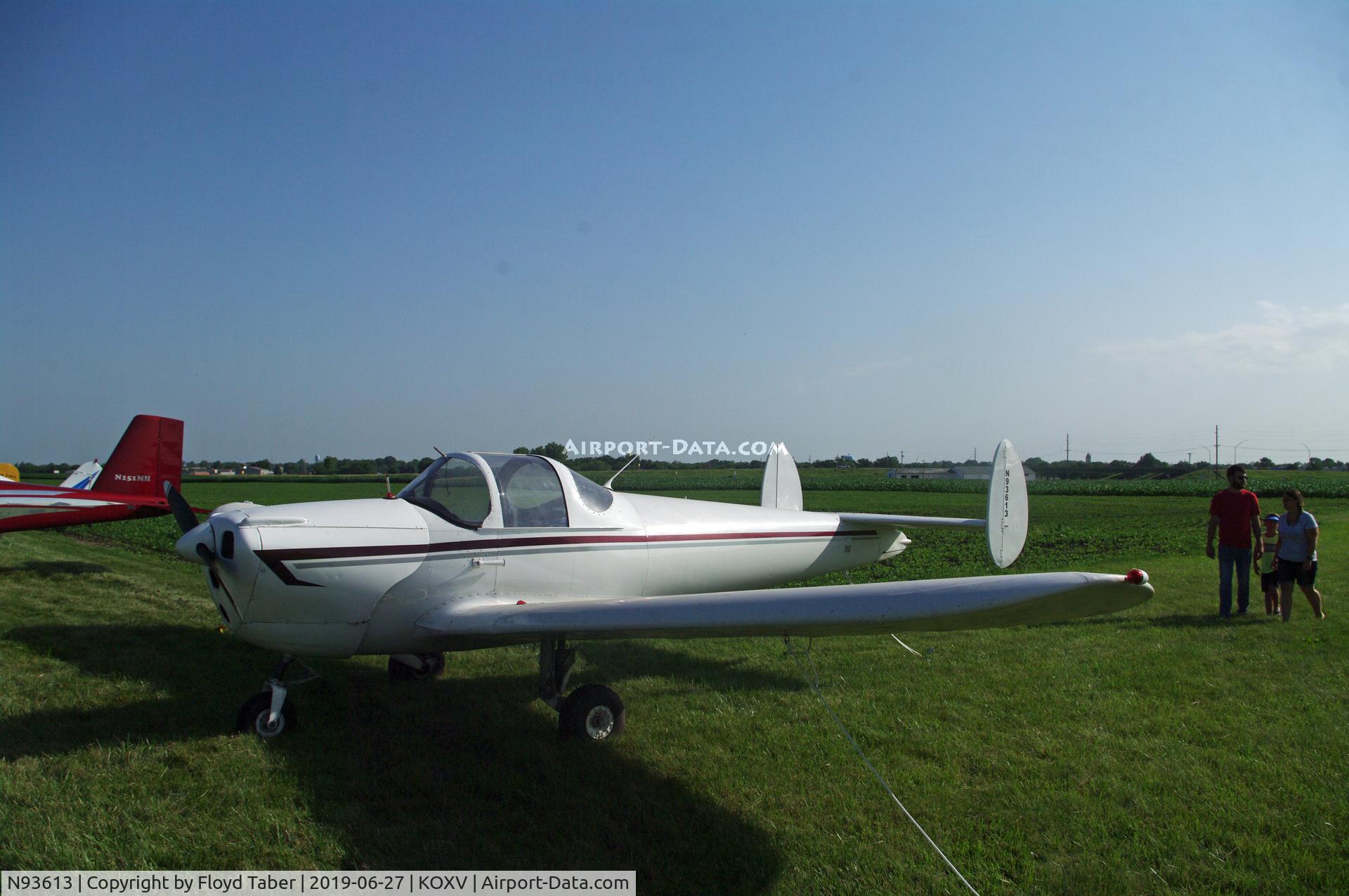 N93613, 1946 Erco 415C Ercoupe C/N 936, At the National Ercoupe Owners Convention Knoxville Iowa