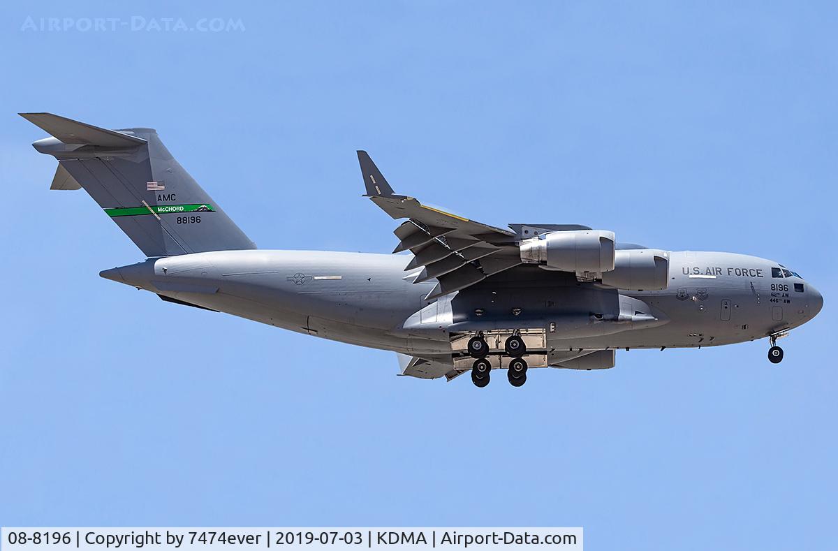 08-8196, 2010 Boeing C-17A Globemaster III C/N P-196, Reach 487 Heavy