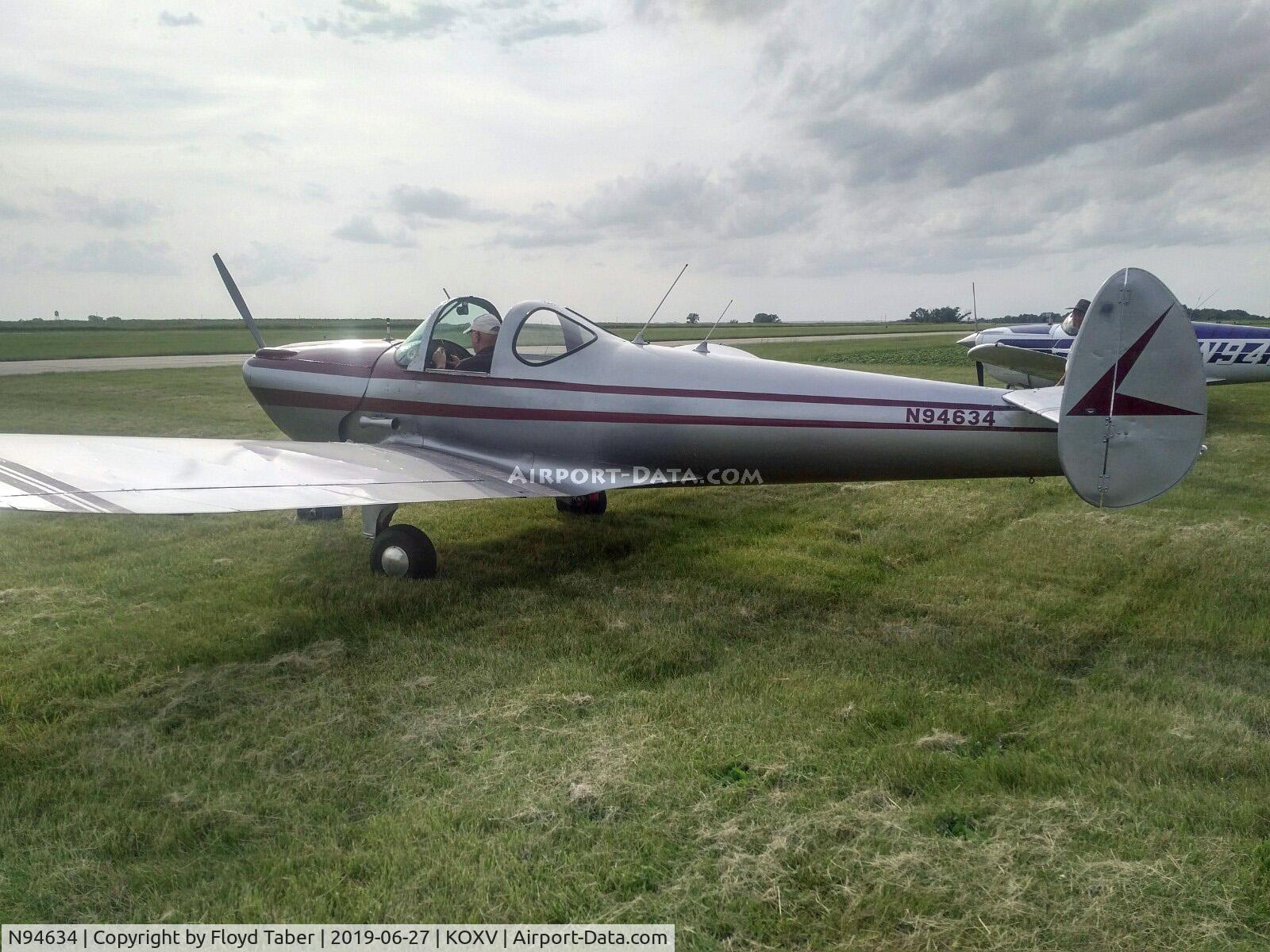 N94634, 1947 Erco 415CD Ercoupe C/N 4741, At the National Ercoupe Owners Convention Knoxville Iowa