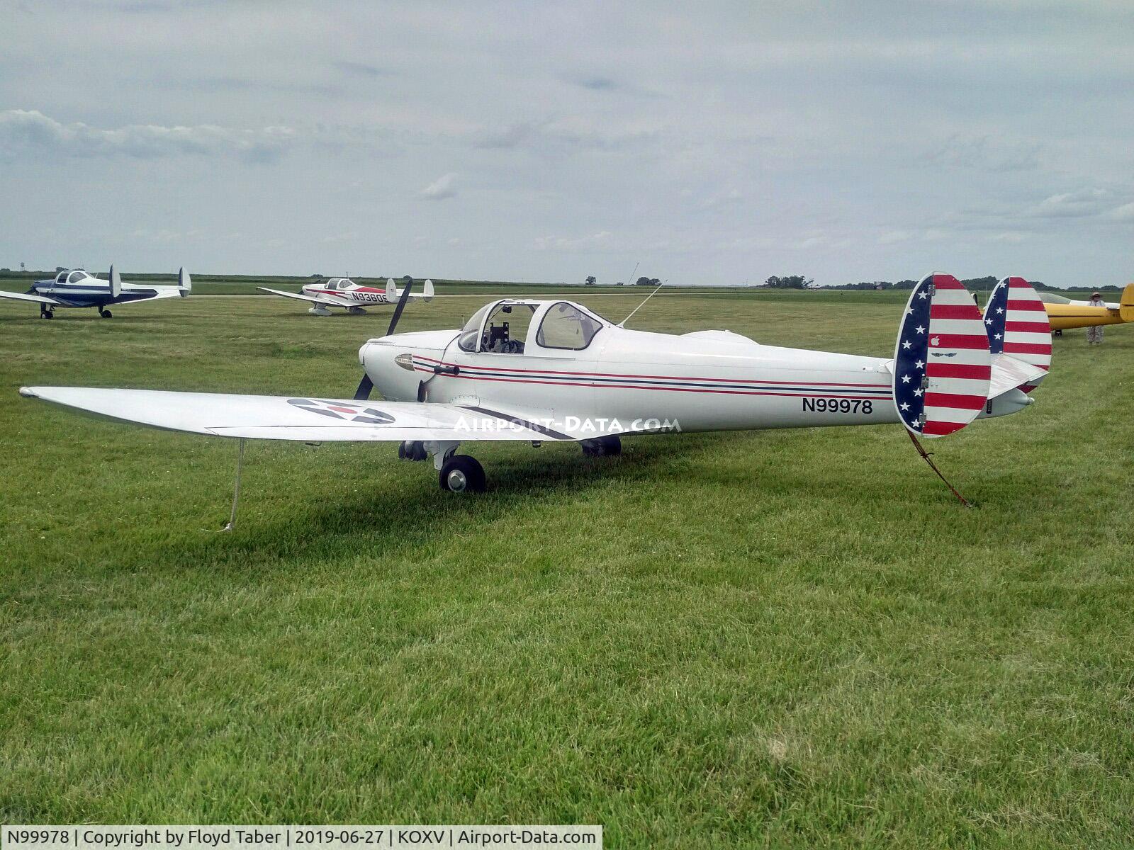 N99978, 1946 Engineering & Research 415-C C/N 2601, At the National Ercoupe Owners Convention Knoxville Iowa