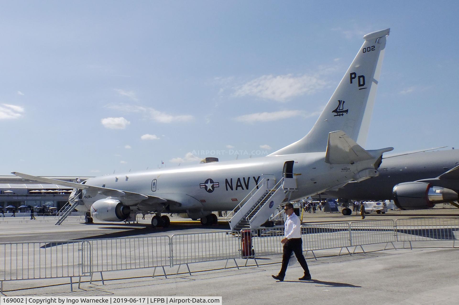169002, 2015 Boeing P-8A Poseidon C/N 44943, Boeing P-8A Poseidon of the US Navy at the Aerosalon 2019, Paris
