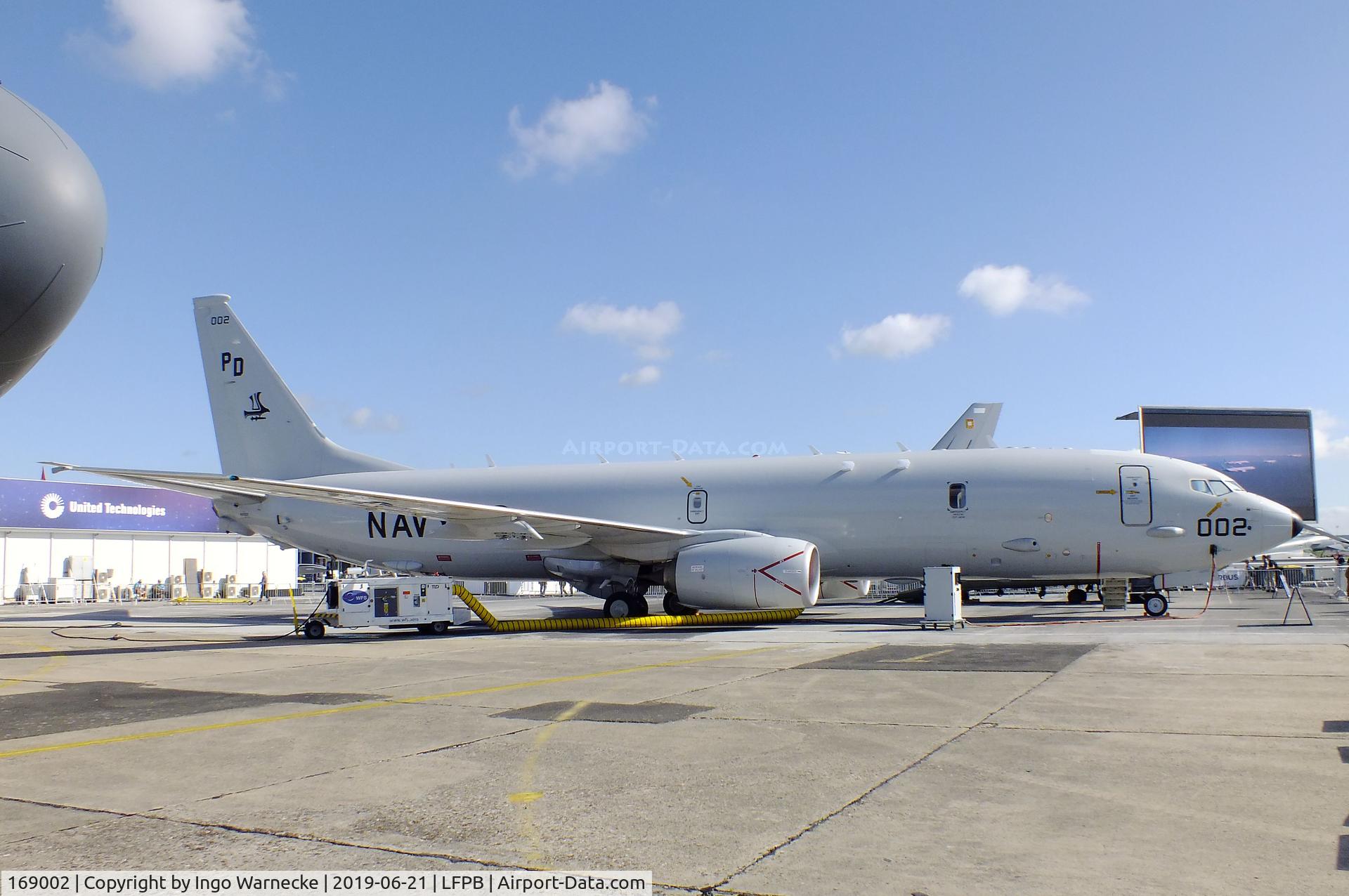 169002, 2015 Boeing P-8A Poseidon C/N 44943, Boeing P-8A Poseidon of the US Navy at the Aerosalon 2019, Paris
