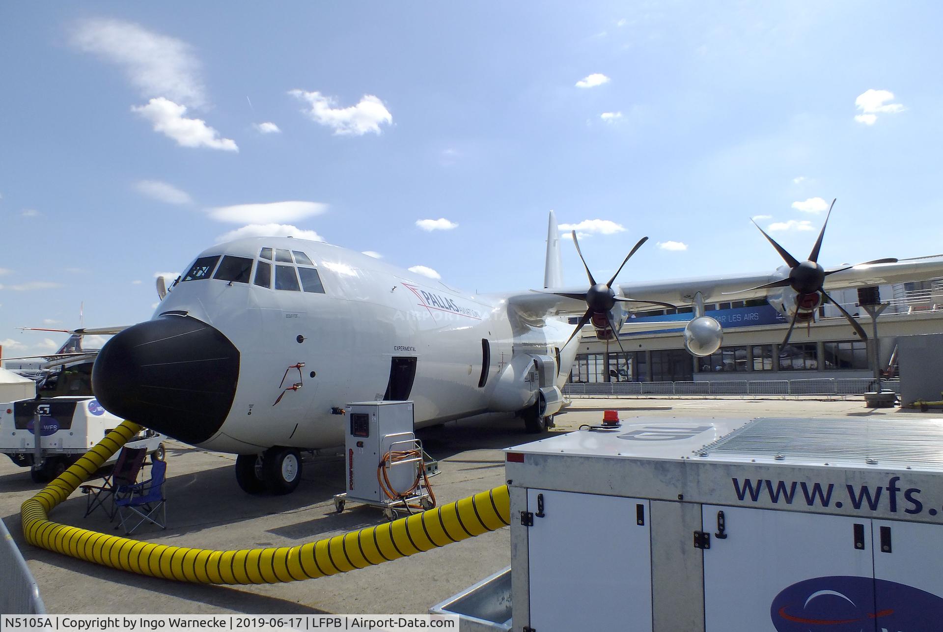 N5105A, 2017 Lockheed Martin LM-100J C/N 382-5824, Lockheed Martin LM-100J of Pallas Aviation at the Aerosalon 2019, Paris