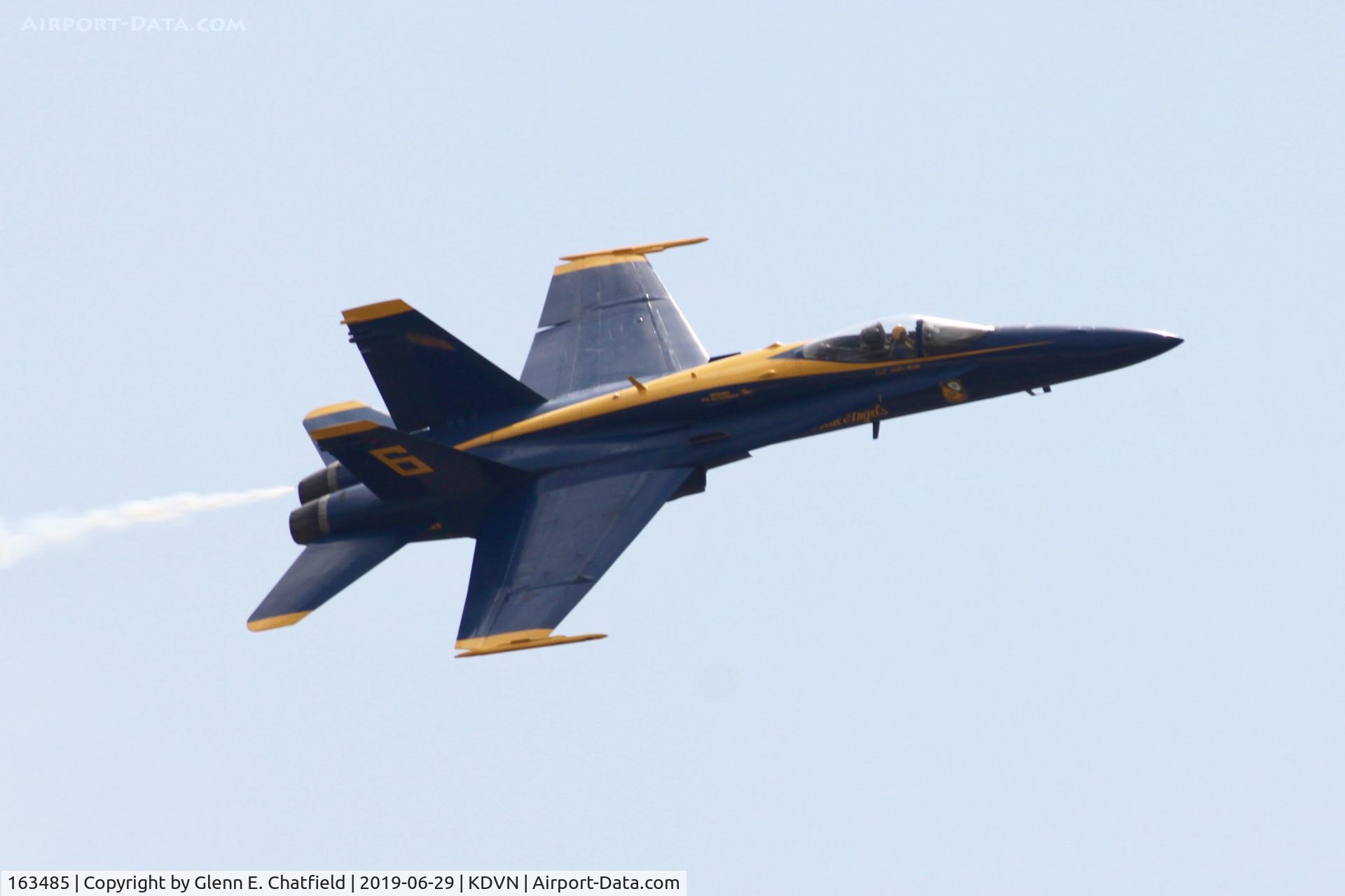 163485, 1988 McDonnell Douglas F/A-18C Hornet C/N 0717/C044, At the Quad Cities Air Show.