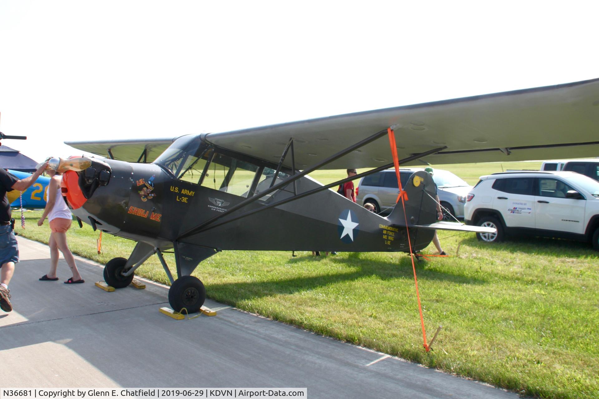 N36681, 1941 Aeronca 65-TAC C/N C1121TA, At the Quad Cities Air Show