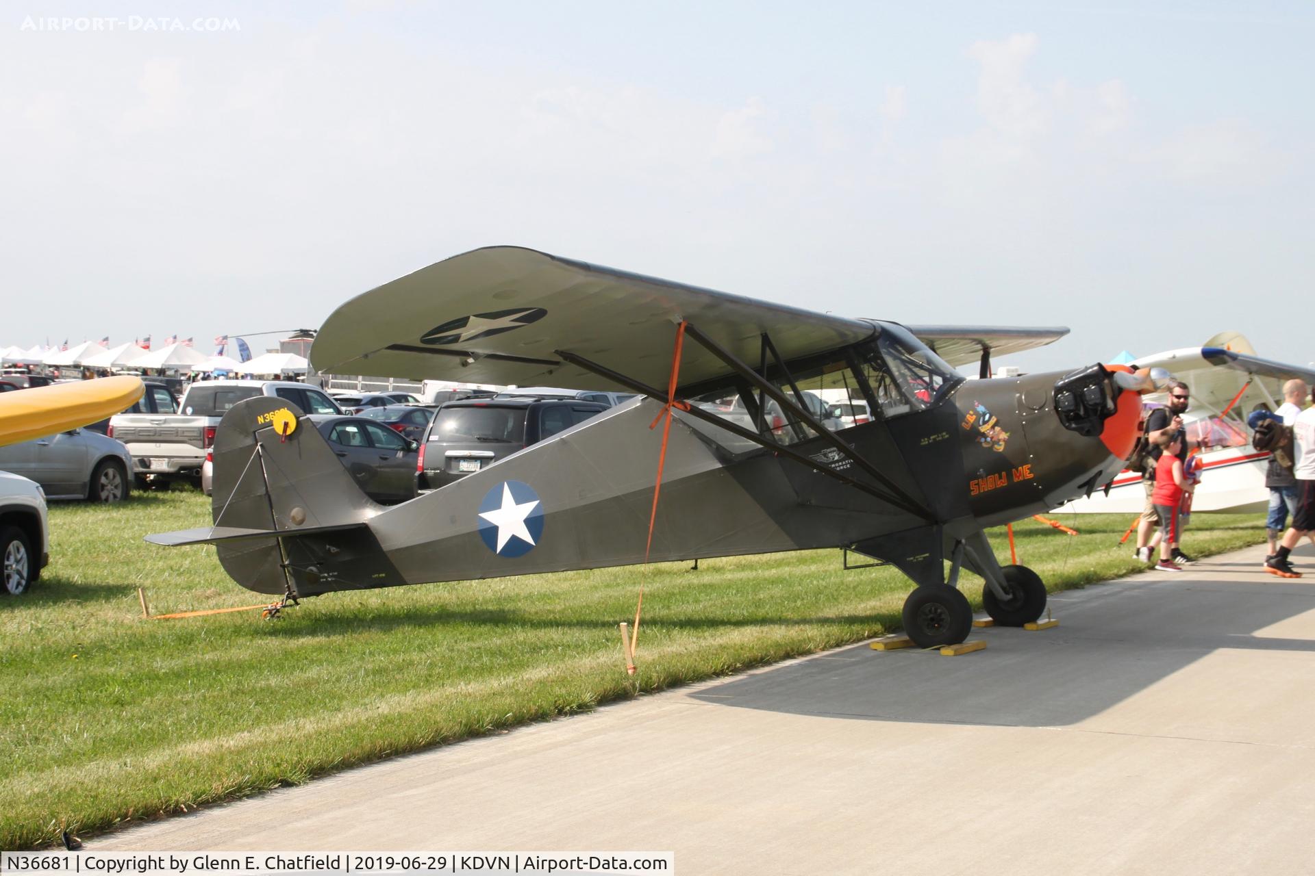 N36681, 1941 Aeronca 65-TAC C/N C1121TA, At the Quad Cities Air Show