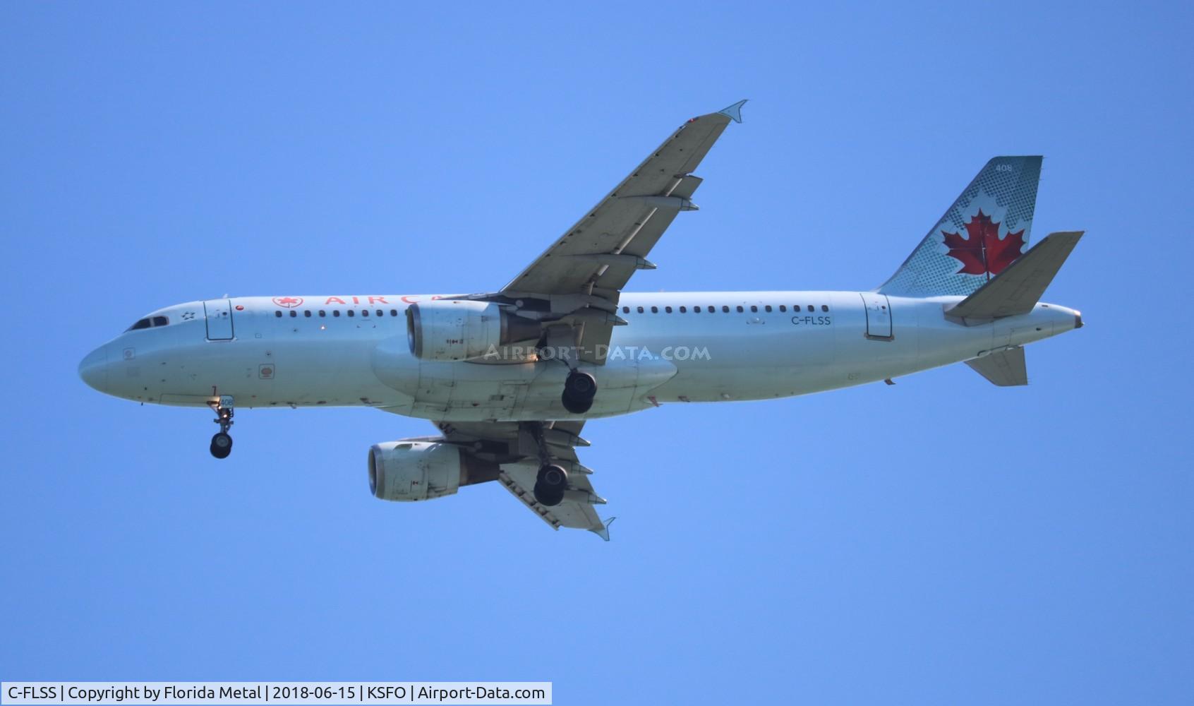 C-FLSS, 1992 Airbus A320-211 C/N 284, SFO spotting