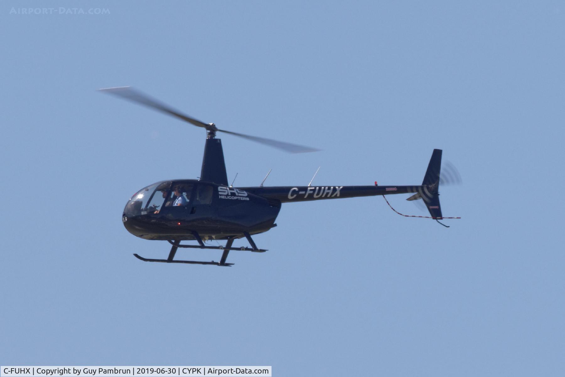 C-FUHX, 2008 Robinson R44 Raven II C/N 12349, Landing