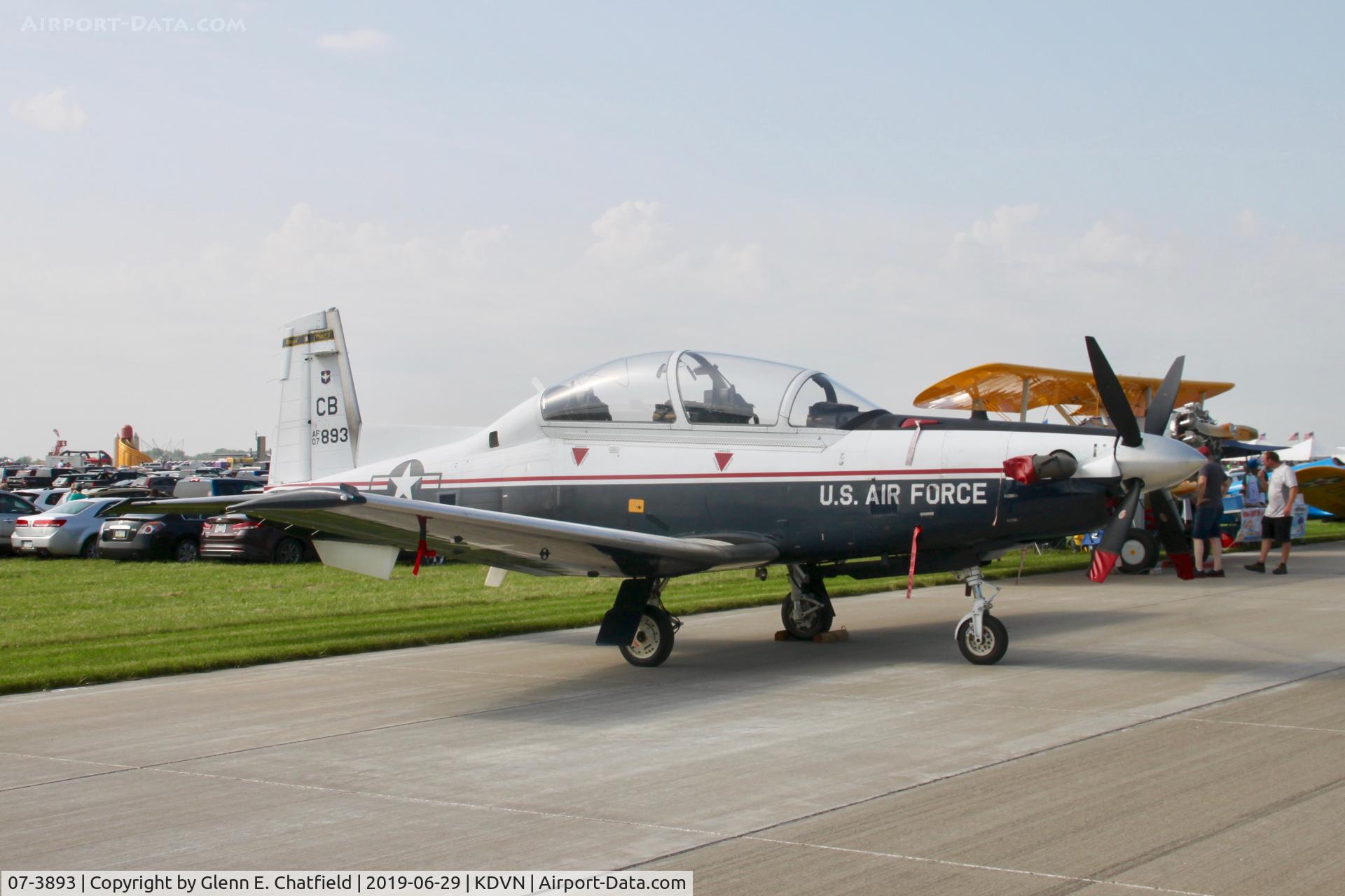 07-3893, 2007 Raytheon T-6A Texan II C/N PT-448, At the Quad Cities Air Show