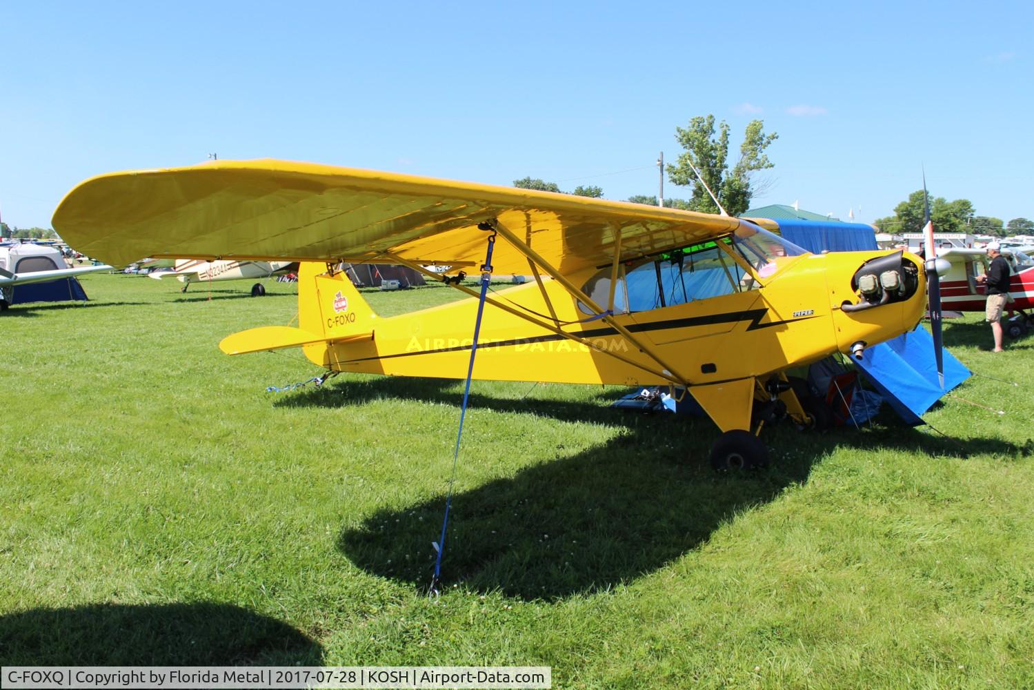 C-FOXQ, 1942 Piper J3C-65 Cub Cub C/N 8255, Air Venture 2018