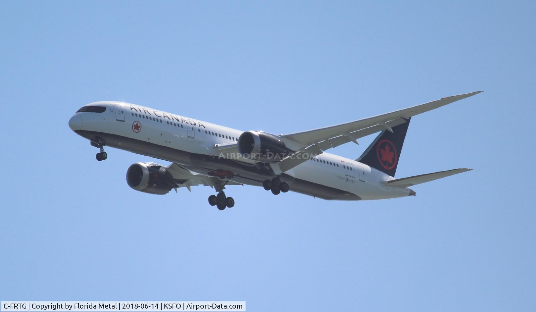 C-FRTG, 2017 Boeing 787-9 Dreamliner C/N 37184, SFO spotting