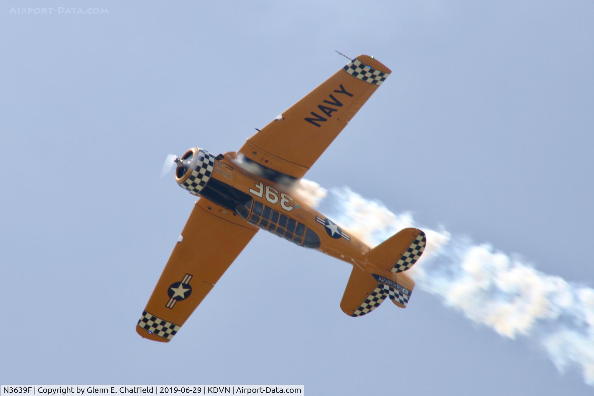 N3639F, North American SNJ-6 Texan C/N 121-43111, At the Quad Cities Air Show