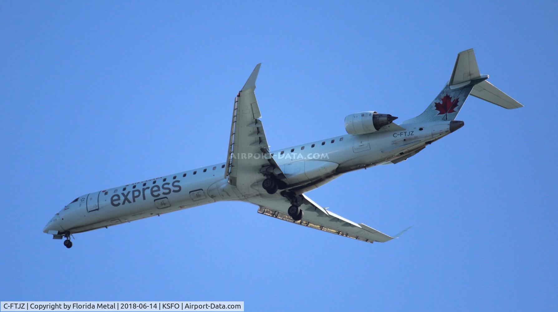 C-FTJZ, 2005 Canadair CRJ-705ER (CL-600-2D15) Regional Jet C/N 15047, SFO spotting