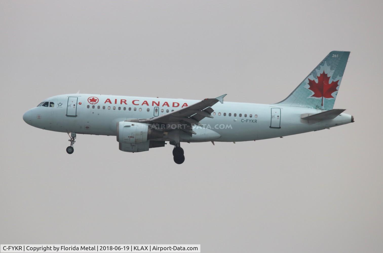 C-FYKR, 1997 Airbus A319-114 C/N 693, LAX spotting