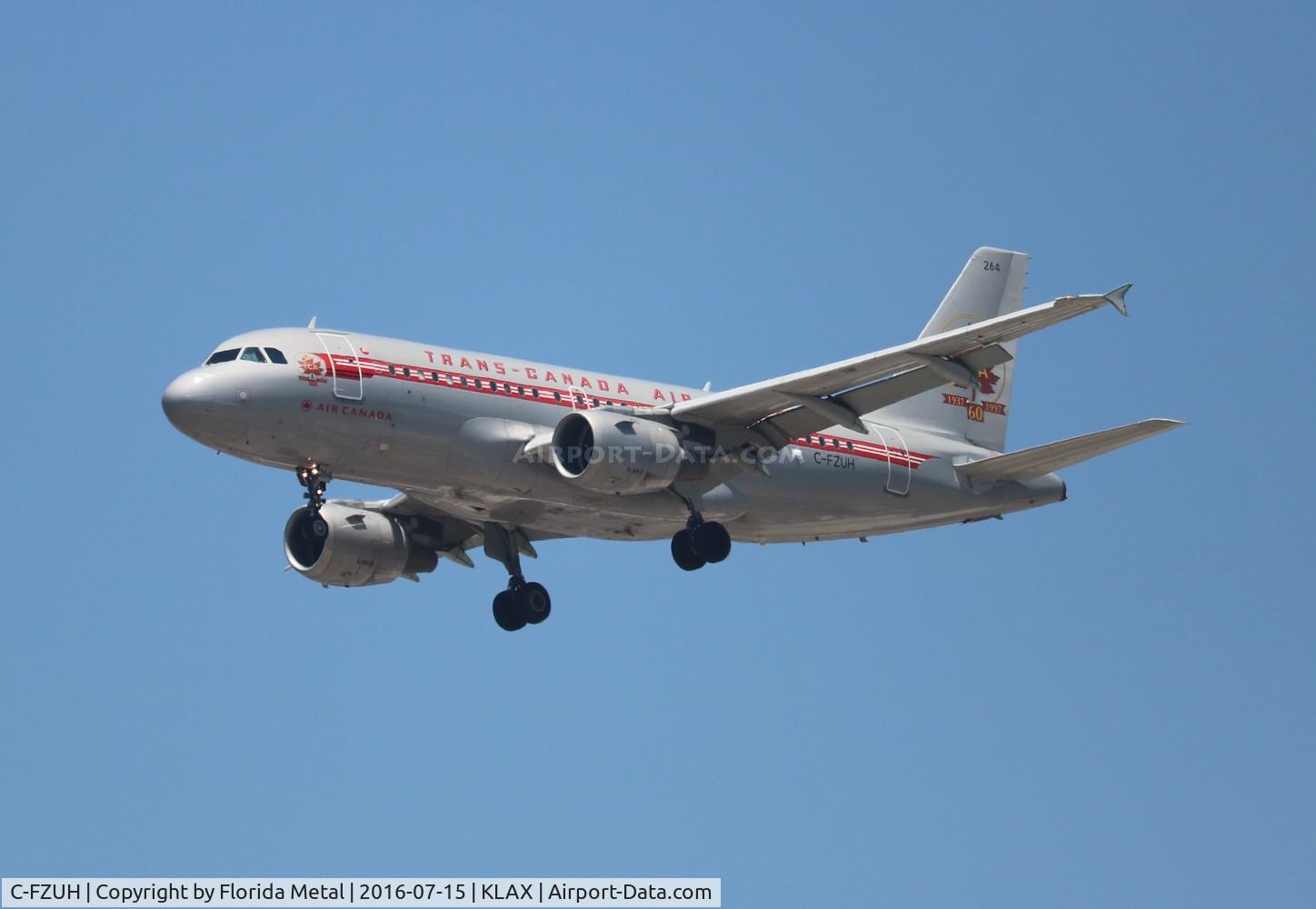 C-FZUH, 1997 Airbus A319-114 C/N 711, LAX spotting