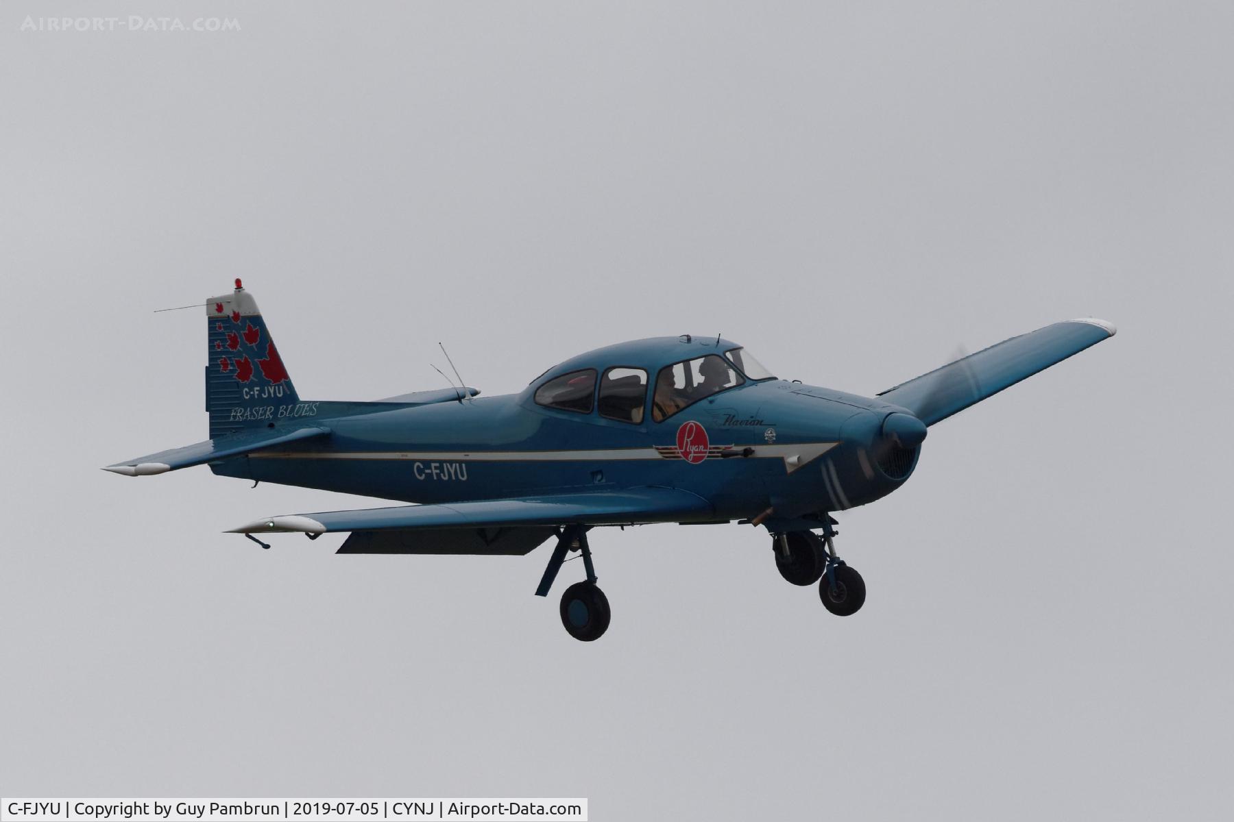 C-FJYU, 1949 Ryan Navion A C/N NAV-4-1906, Landing