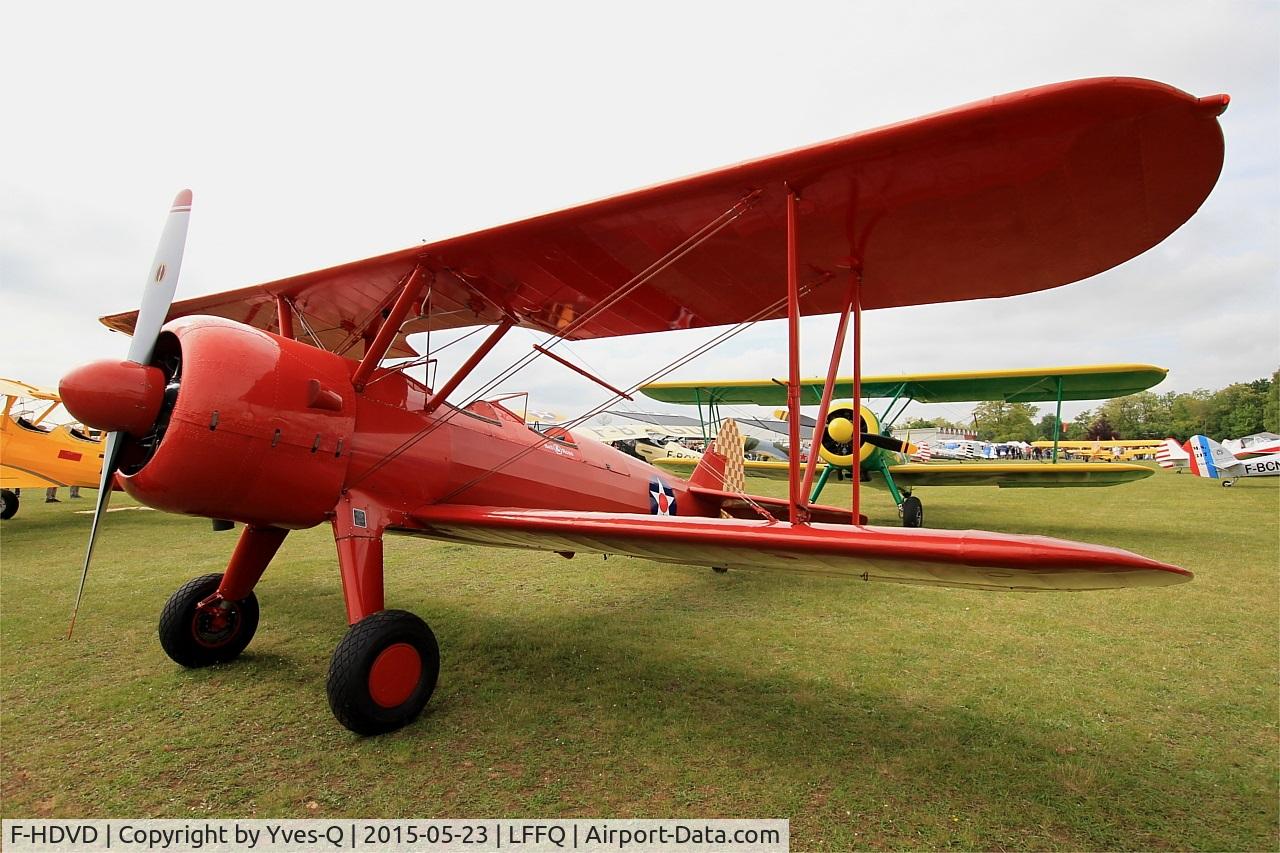 F-HDVD, 1940 Boeing A75N1 (PT-17) C/N 75-940, Boeing A75N1 (PT-17), Static display, La Ferté-Alais (LFFQ) air show 2015