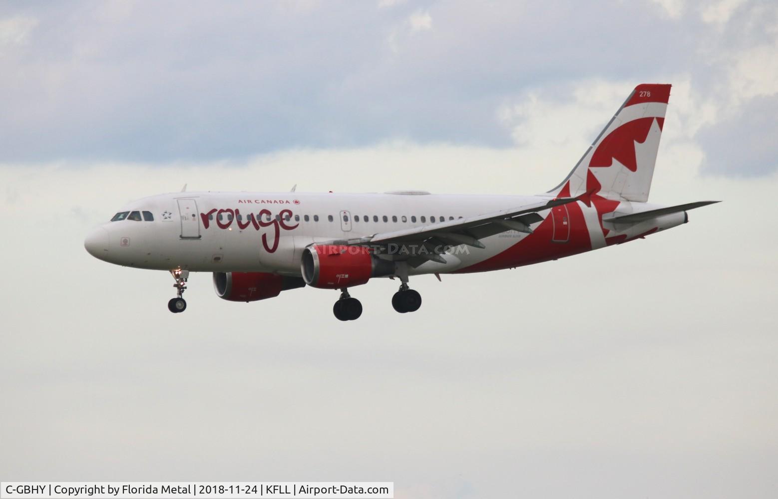 C-GBHY, 1998 Airbus A319-114 C/N 800, FLL spotting