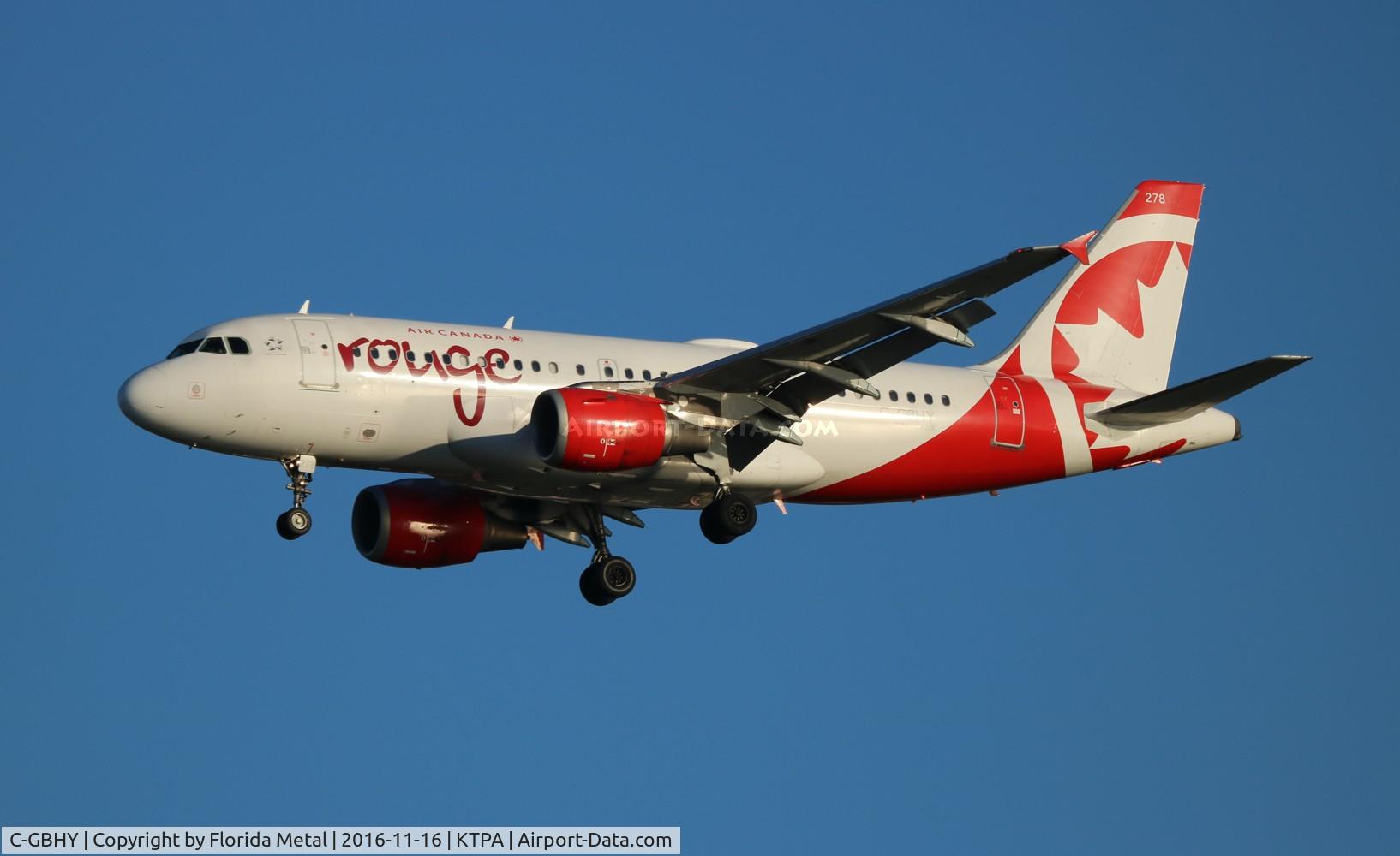 C-GBHY, 1998 Airbus A319-114 C/N 800, Rouge