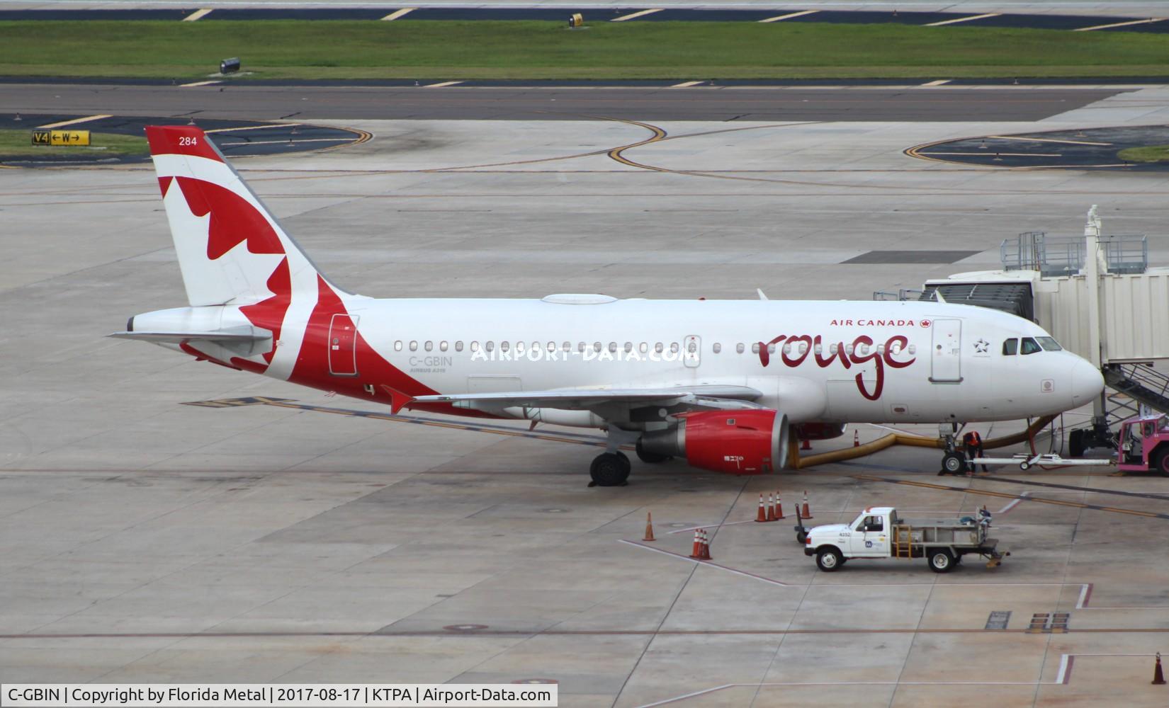 C-GBIN, 1998 Airbus A319-114 C/N 845, TPA spotting