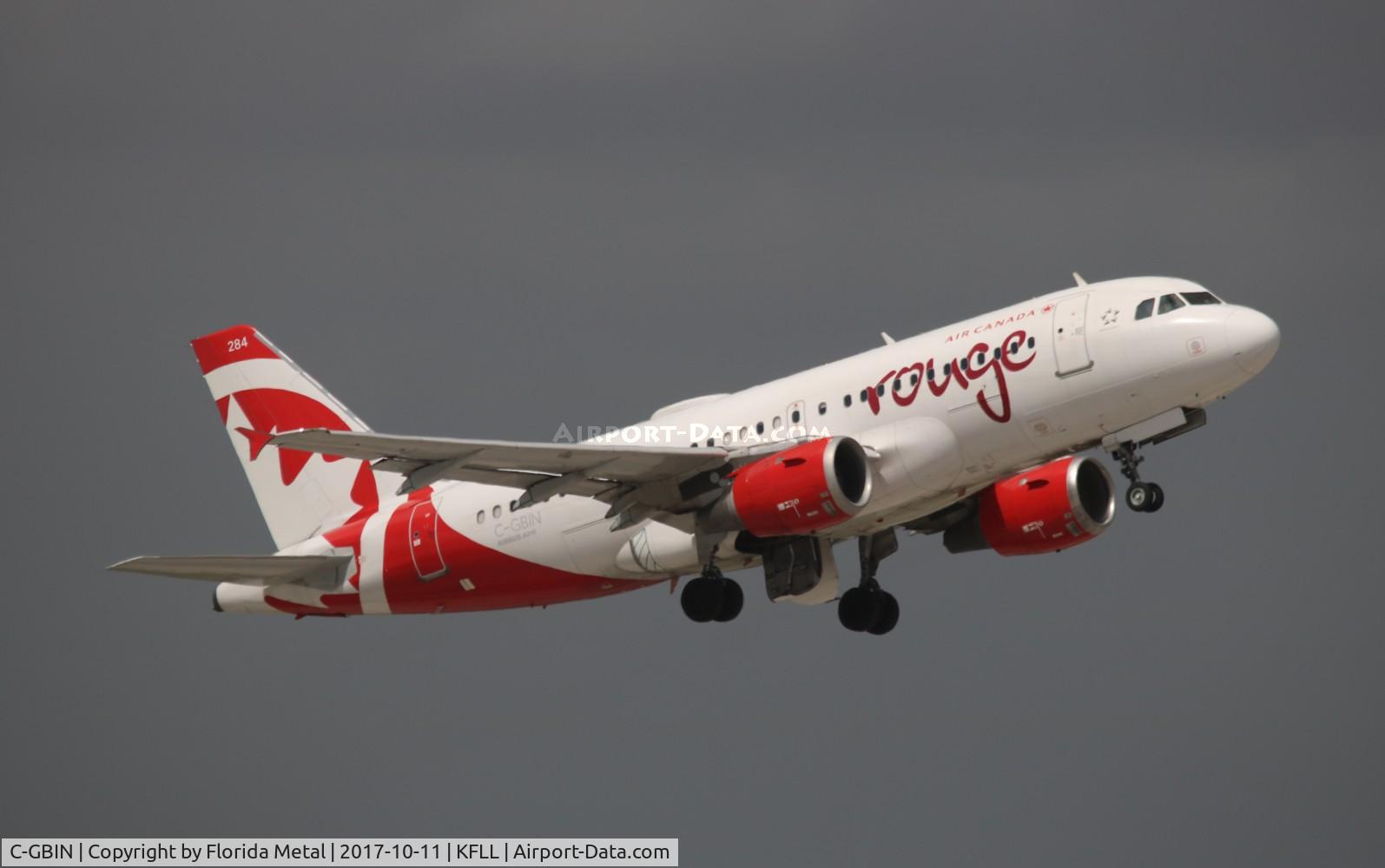 C-GBIN, 1998 Airbus A319-114 C/N 845, FLL spotting