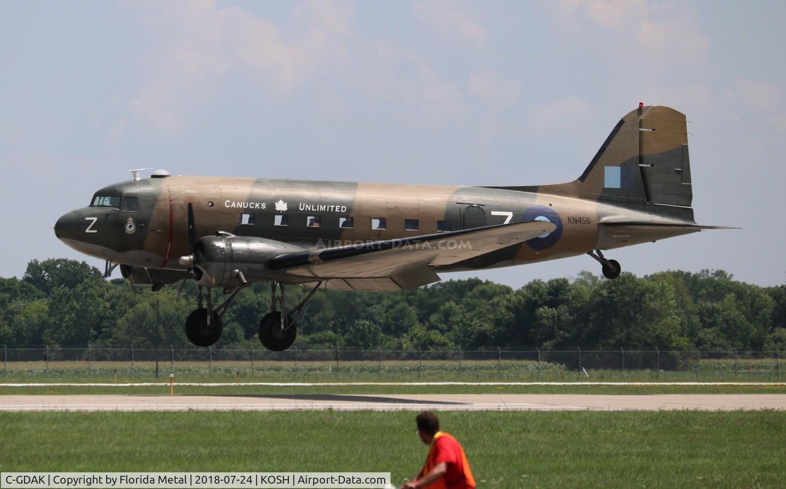 C-GDAK, 1939 Douglas DC-3-G202A C/N 2141, Air Venture 2018