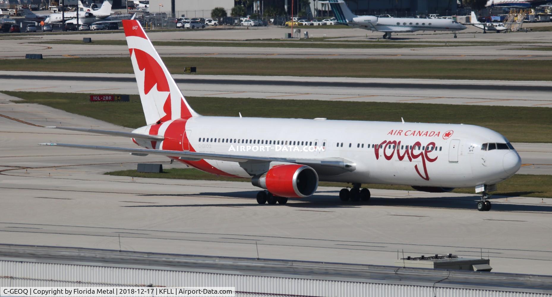 C-GEOQ, 1999 Boeing 767-375/ER C/N 30112, FLL spotting