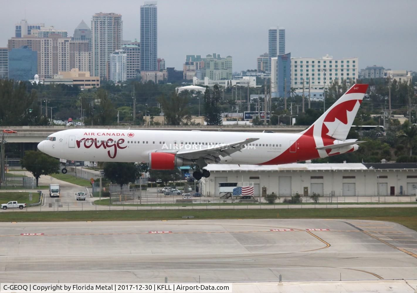 C-GEOQ, 1999 Boeing 767-375/ER C/N 30112, FLL spotting
