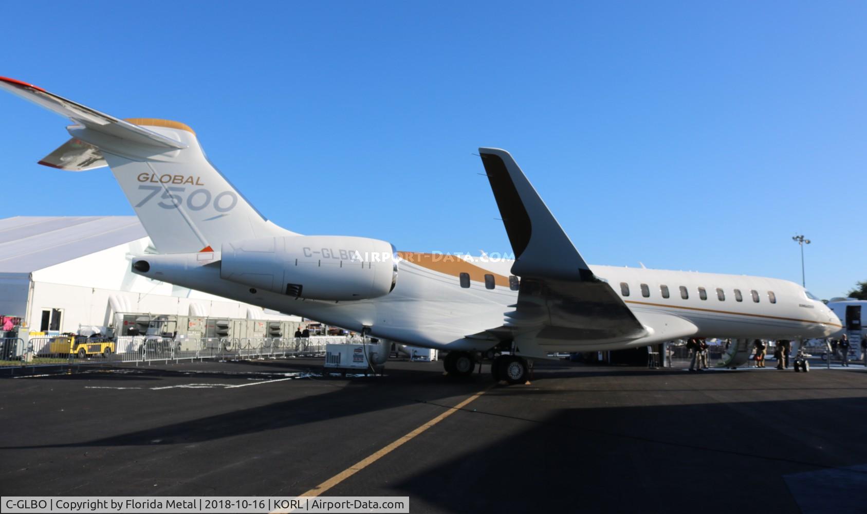 C-GLBO, 2016 Bombardier BD-700-2A12 Global 7500 C/N 70001, NBAA 2018