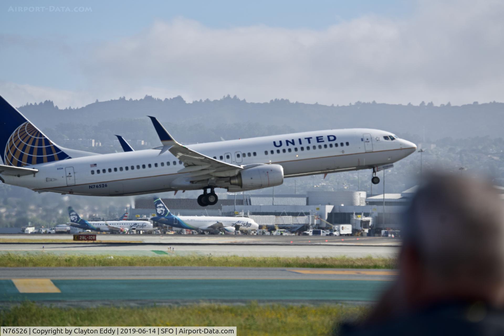 N76526, 2010 Boeing 737-824 C/N 38700, SFO 2019.
