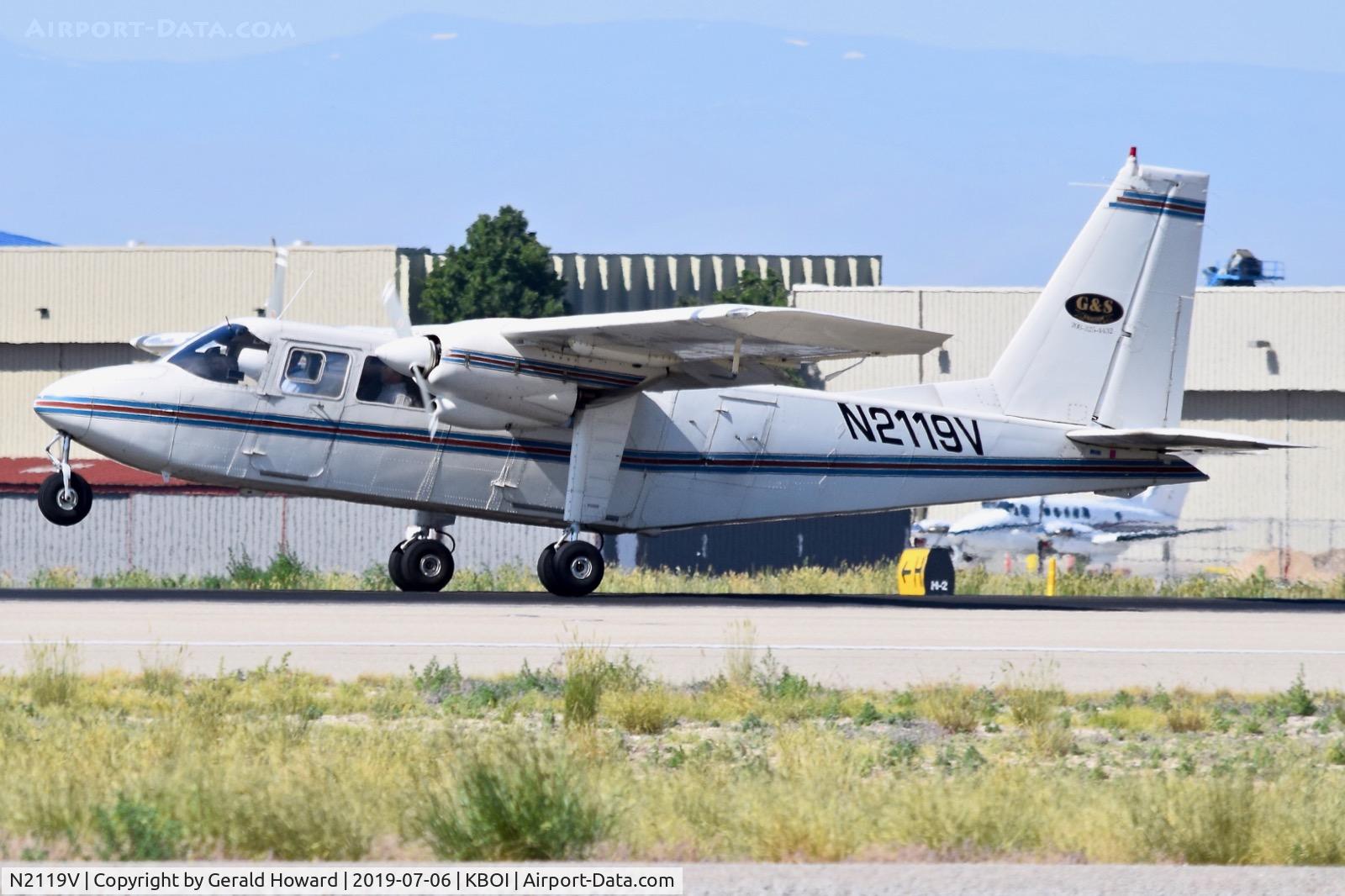 N2119V, 1981 Britten-Norman BN-2B-26 Islander C/N 2105, Take of from RWY 10R.