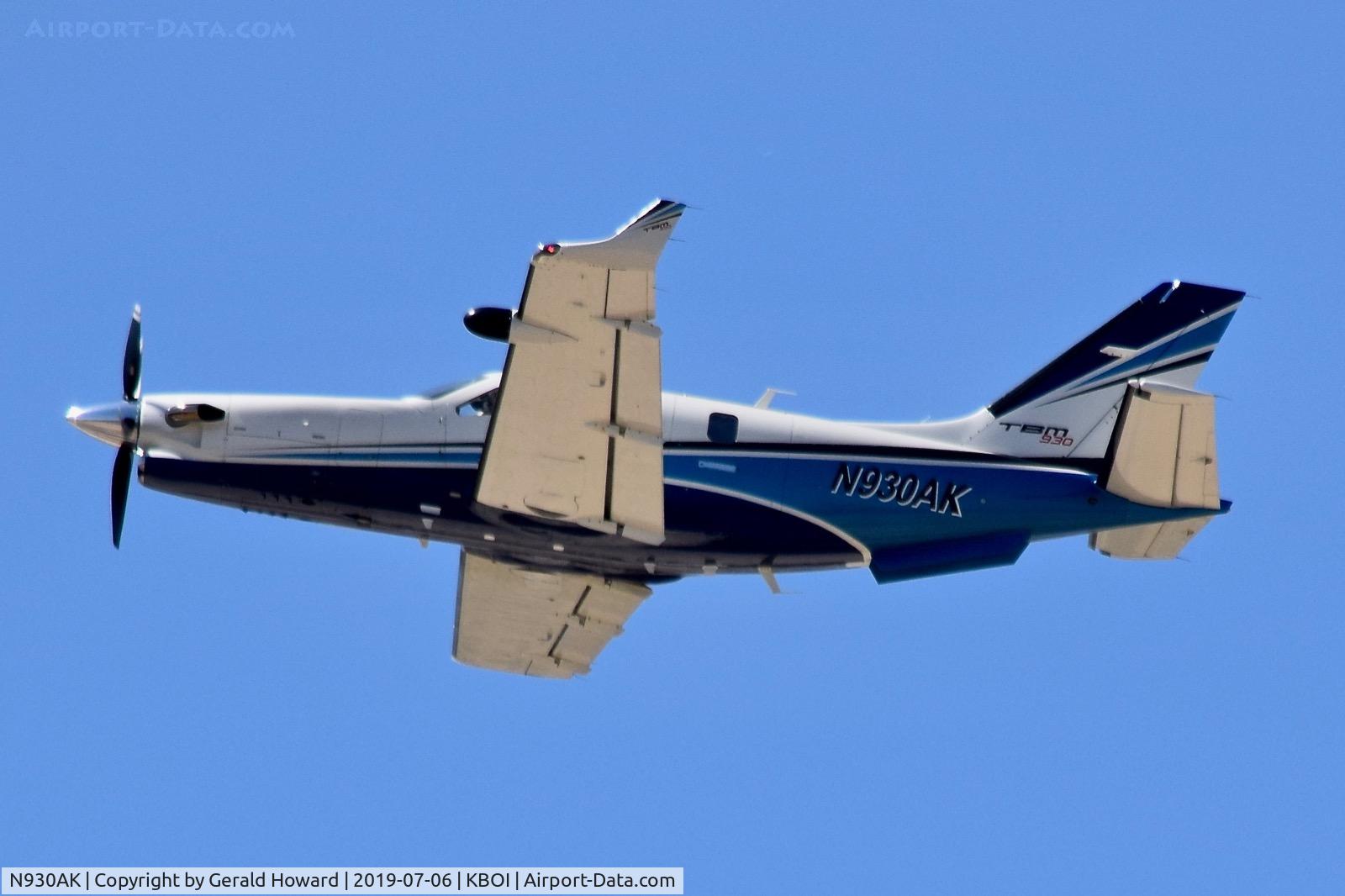 N930AK, 2016 Socata TBM-930 C/N 1121, Departing RWY 10R.
