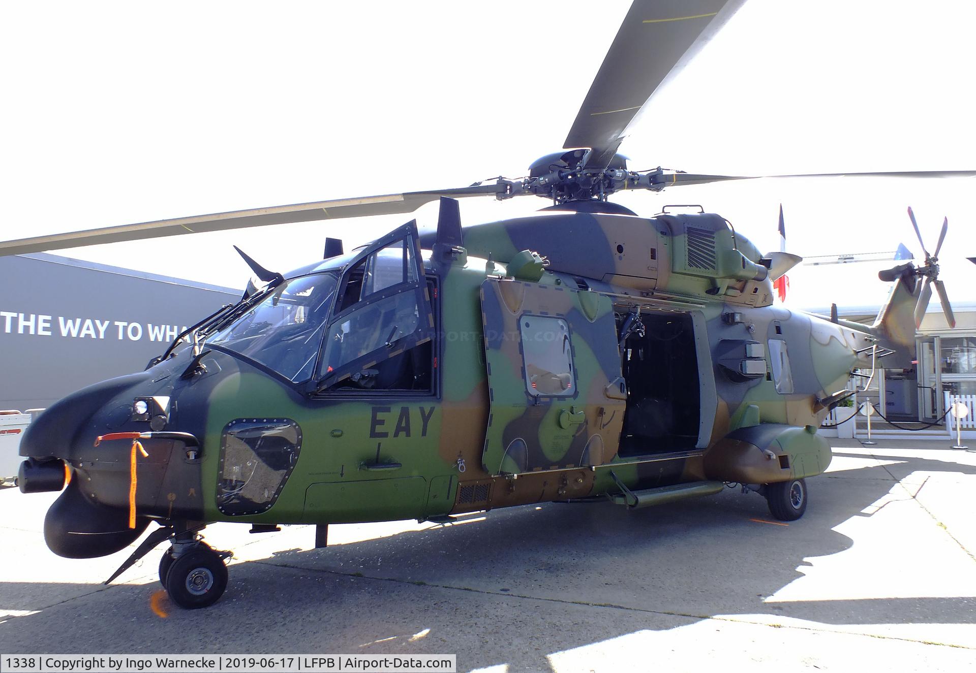 1338, 2017 NHI NH-90 TTH Caiman C/N 1338, NHI NH90 TTH Caiman of ALAT (French army aviation) at the Aerosalon 2019, Paris