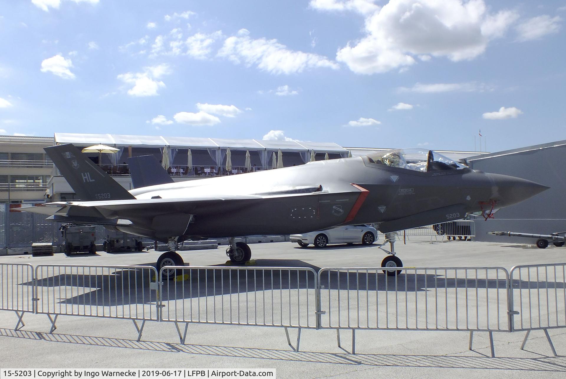 15-5203, Lockheed Martin F-35A Lightning II C/N AF-178, Lockheed Martin F-35A Lightning II of the USAF at the Aerosalon 2019, Paris