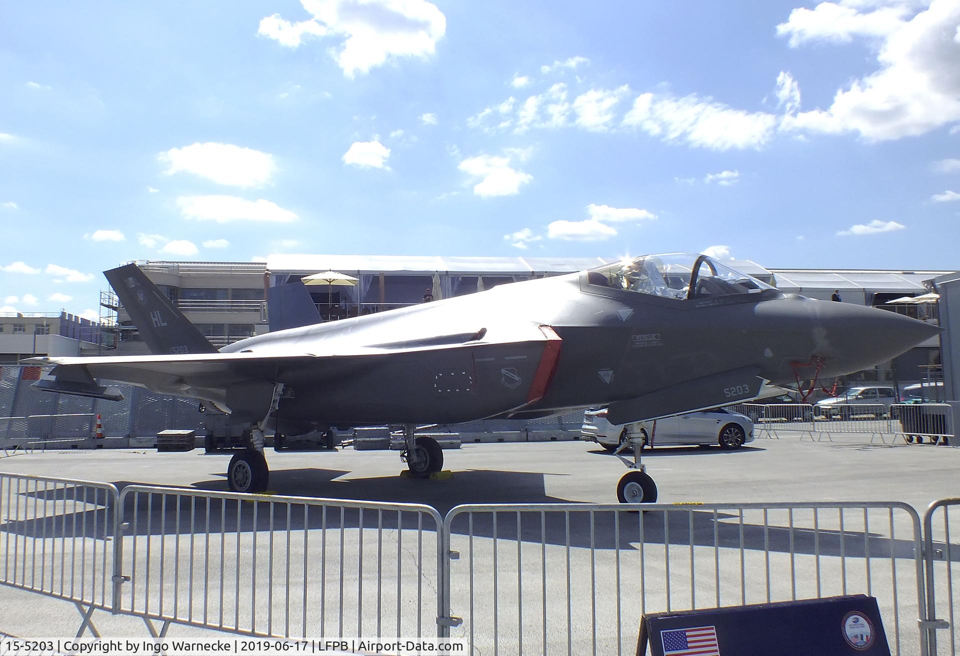 15-5203, Lockheed Martin F-35A Lightning II C/N AF-178, Lockheed Martin F-35A Lightning II of the USAF at the Aerosalon 2019, Paris