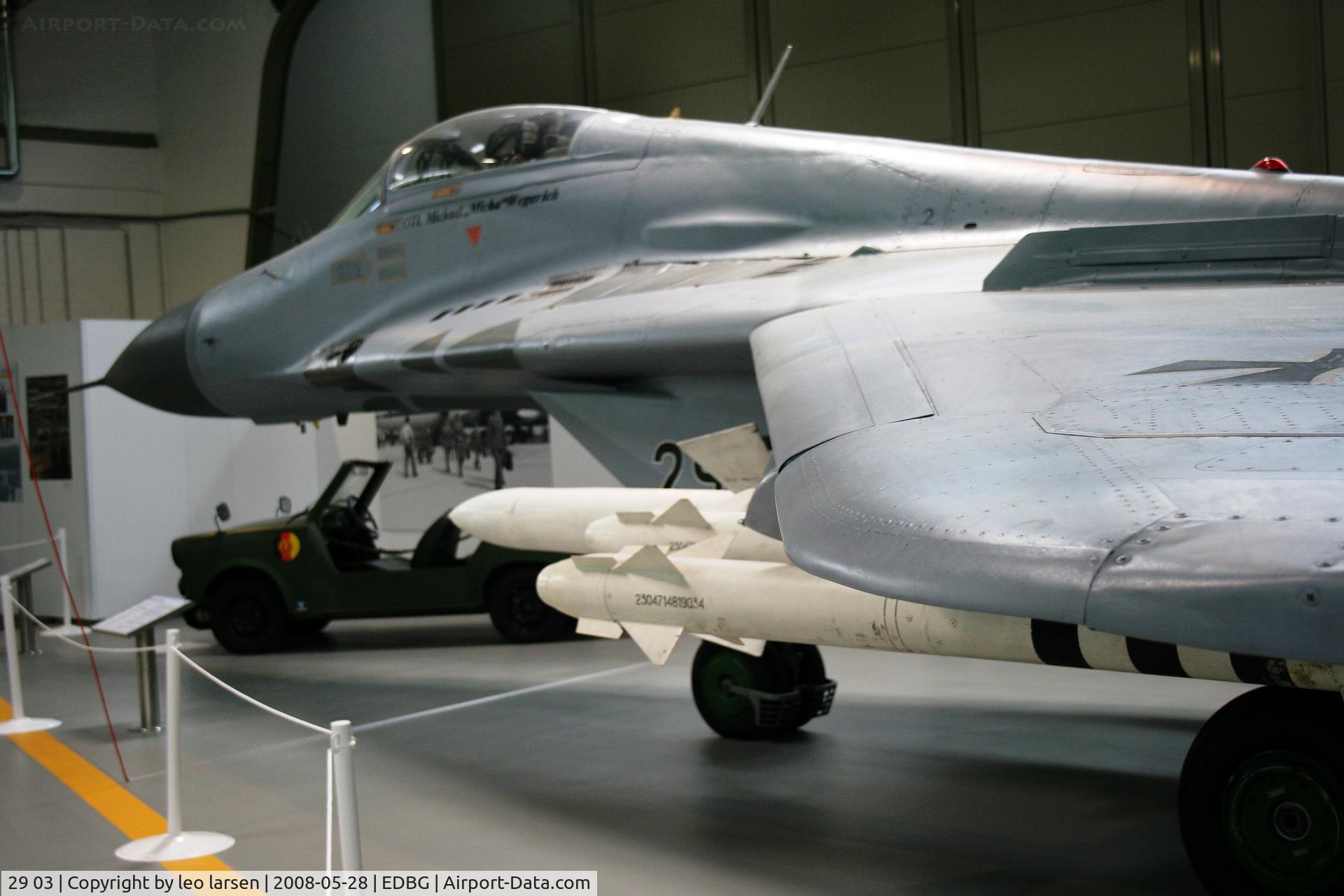 29 03, 1988 Mikoyan-Gurevich MiG-29G C/N 2960525110, Gatow air museum 28.5.2008