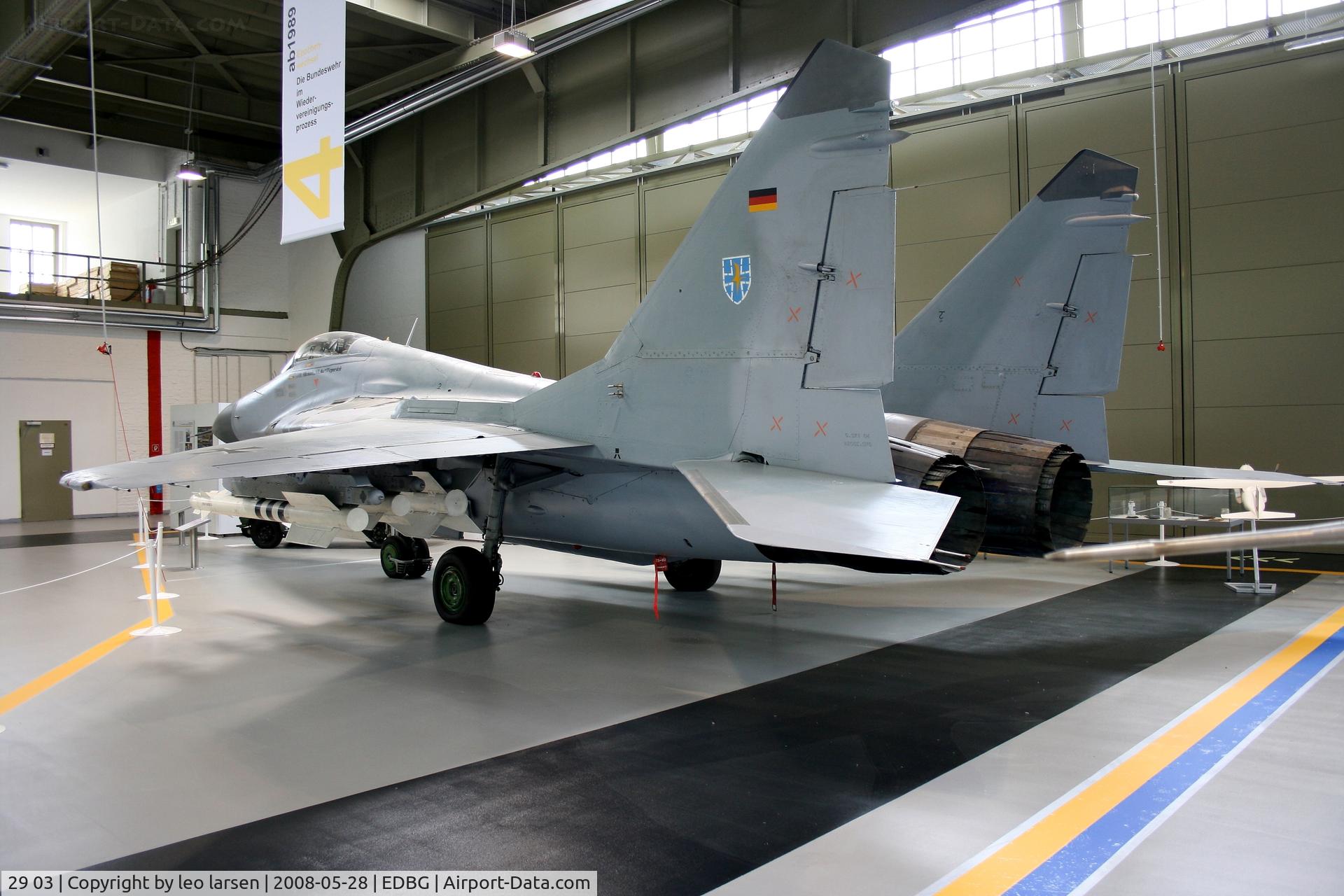 29 03, 1988 Mikoyan-Gurevich MiG-29G C/N 2960525110, Gatow air museum 28.5.2008