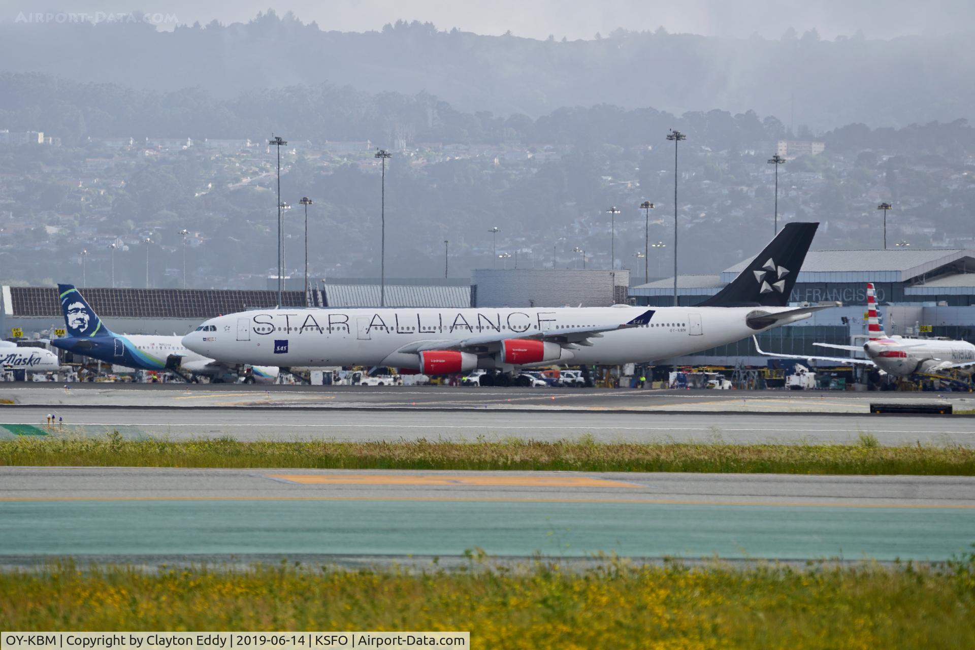 OY-KBM, 2002 Airbus A340-313X C/N 450, SFO 2019.