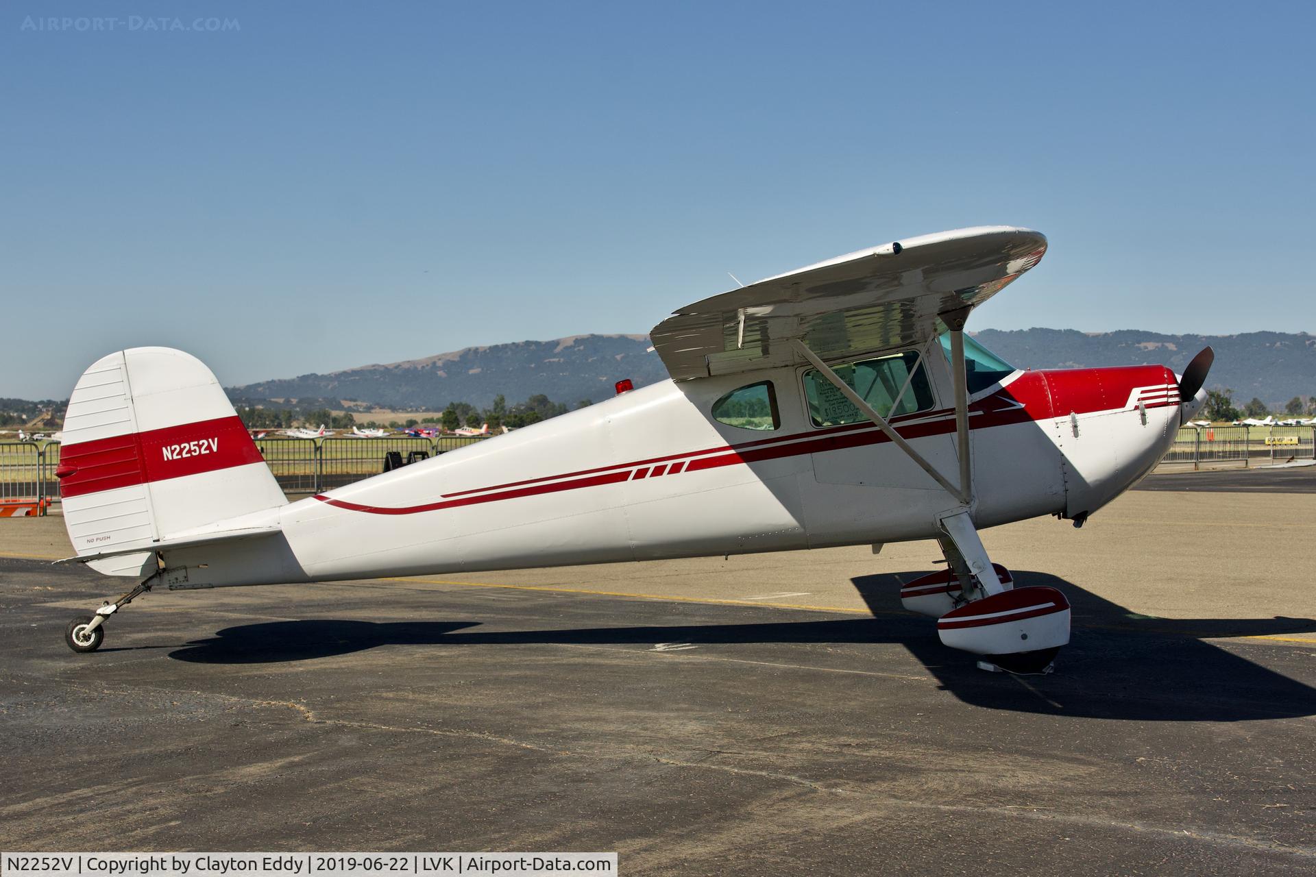 N2252V, 1948 Cessna 140 C/N 14483, Livermore Airport California 2019.